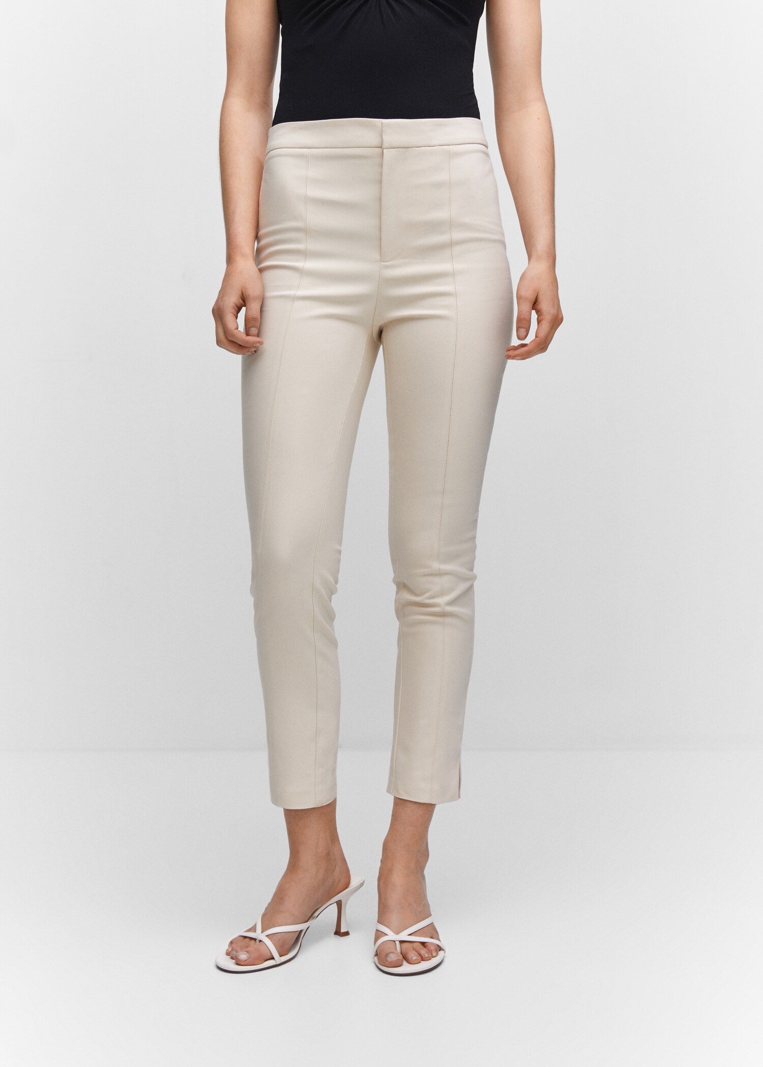 Crop skinny trousers - Medium plane