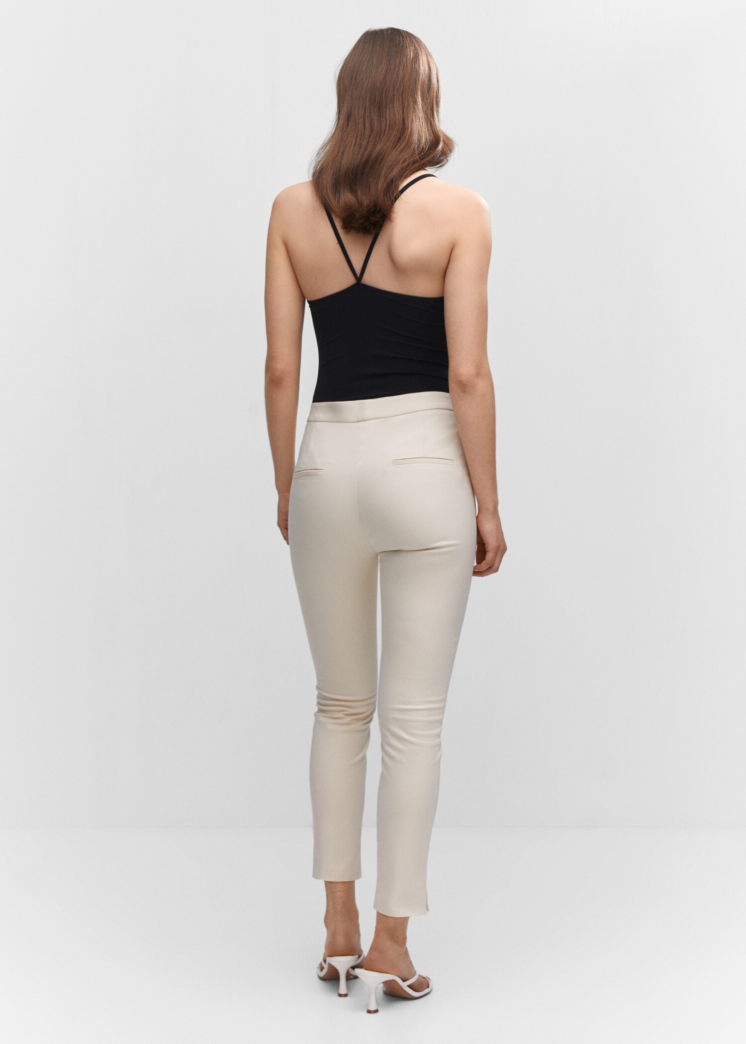 Crop skinny trousers - Reverse of the article