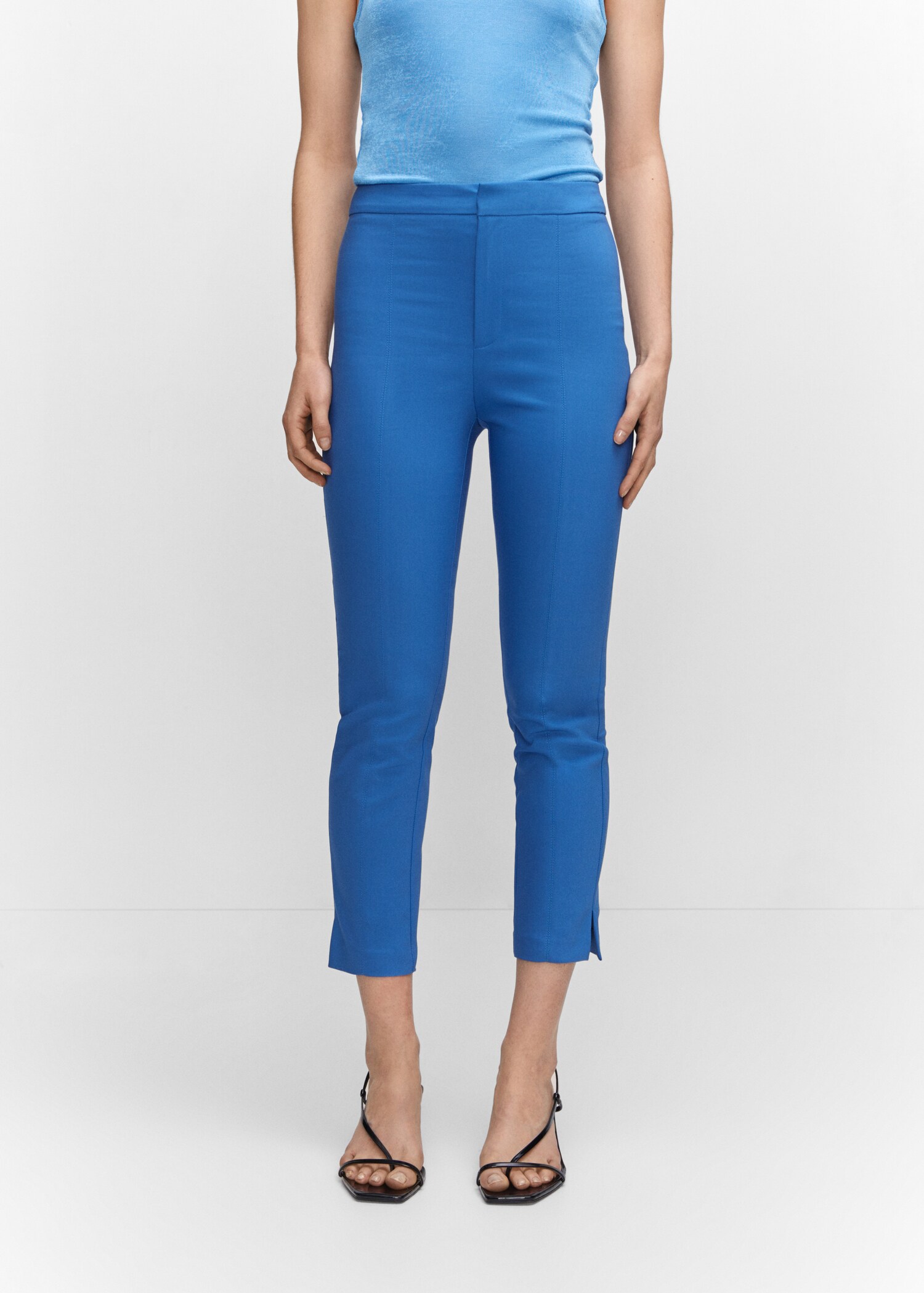 Crop skinny trousers - Medium plane