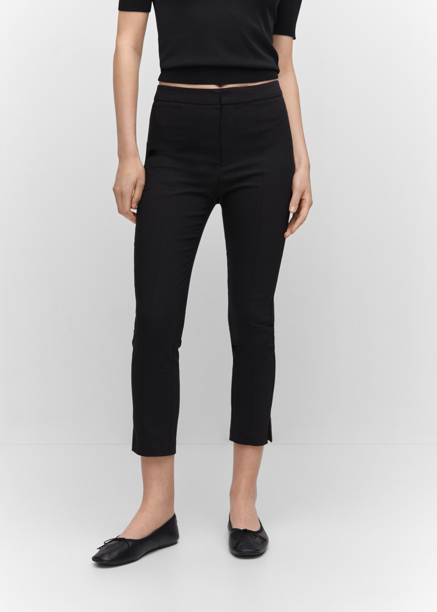 Crop skinny trousers - Medium plane