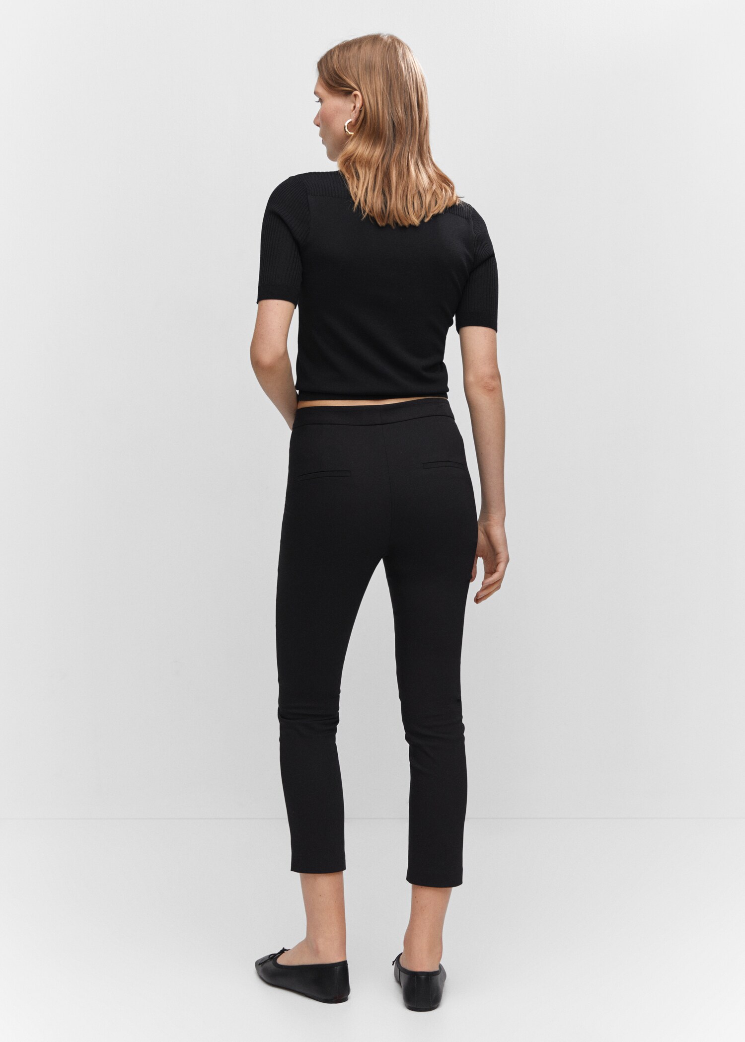 Crop skinny trousers - Reverse of the article