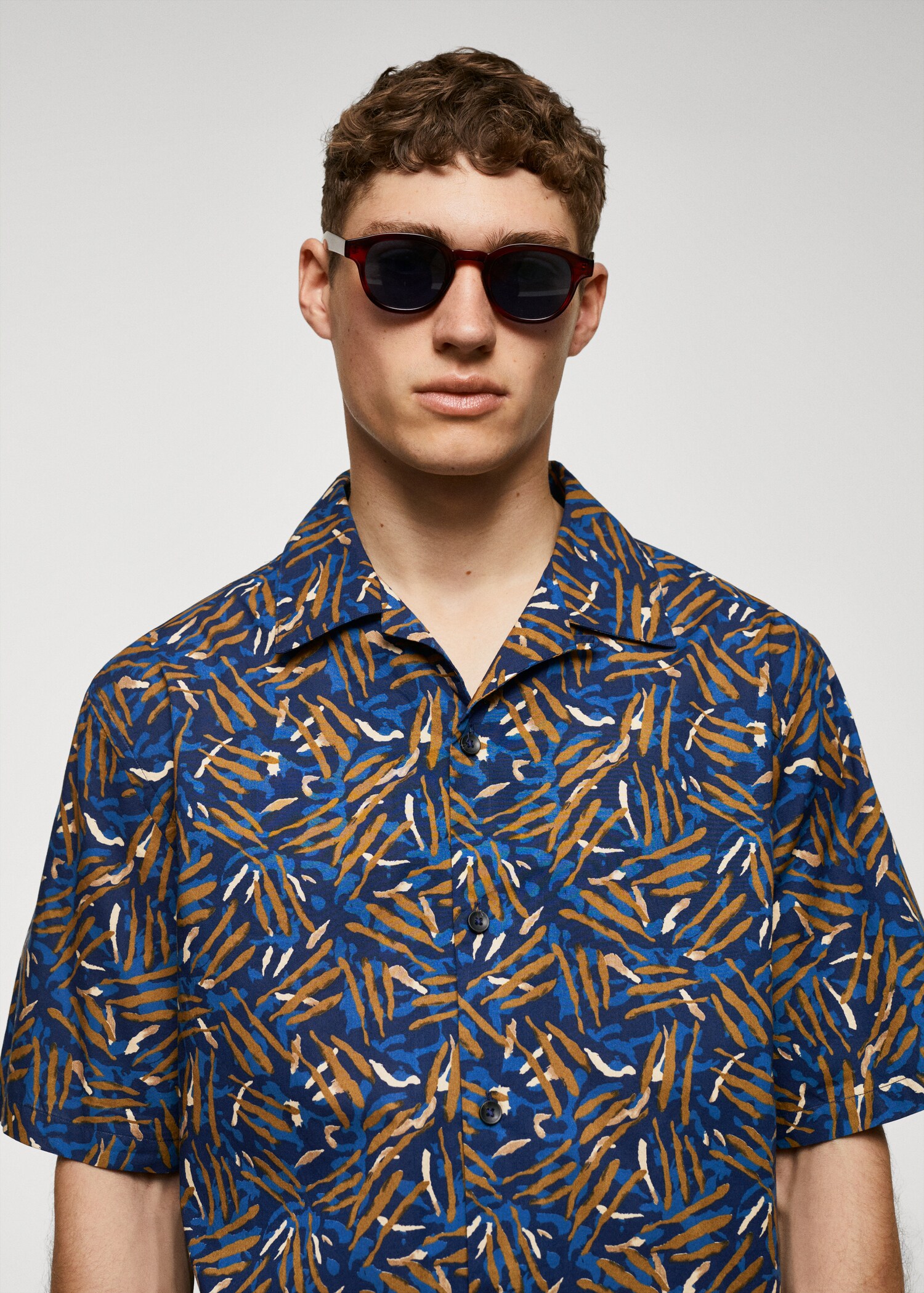 Chemise col bowling 100 % coton - Détail de l'article 1