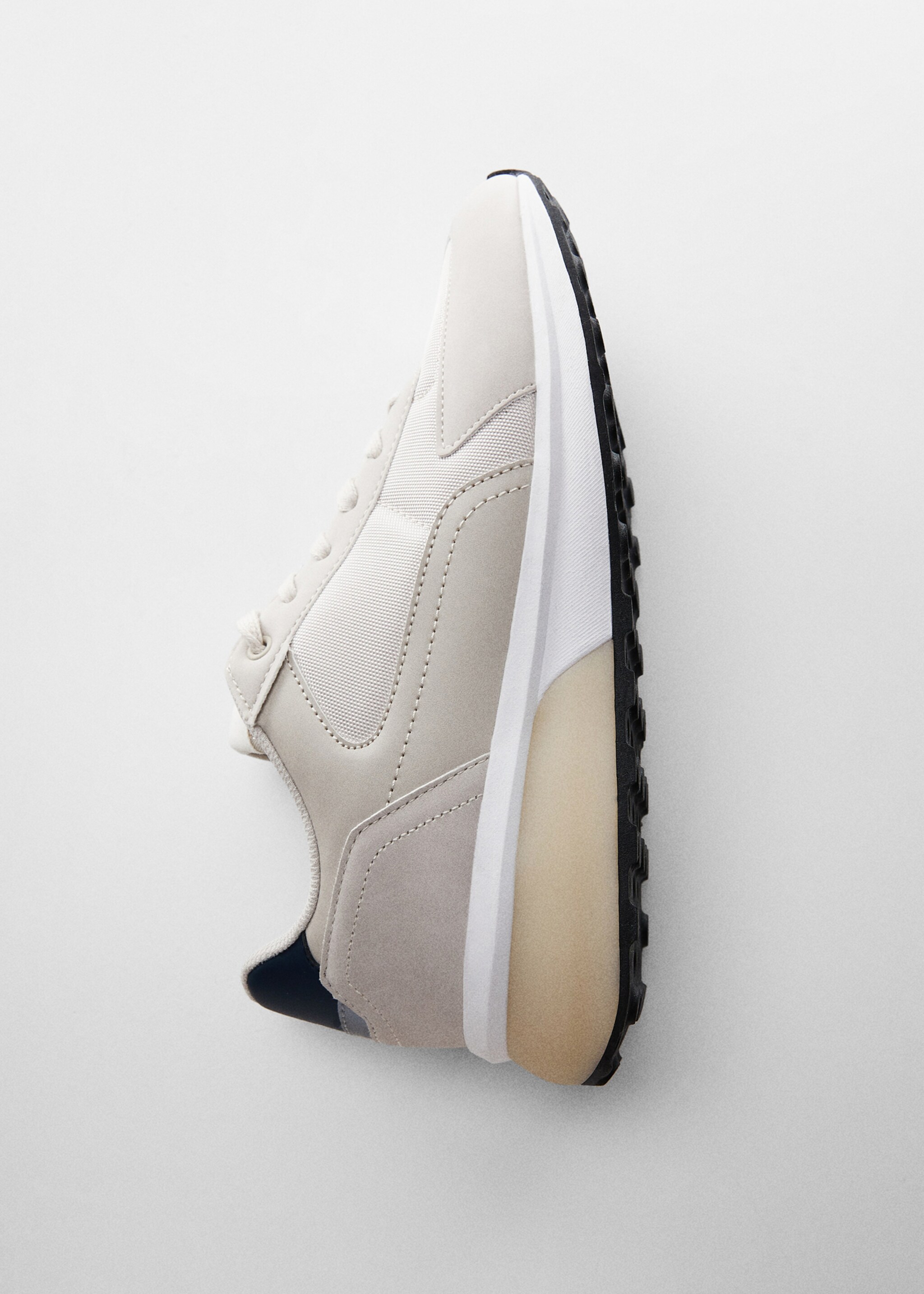 Tennis combinées cuir - Détail de l'article 5, Écru. Ref: 57010641-00.