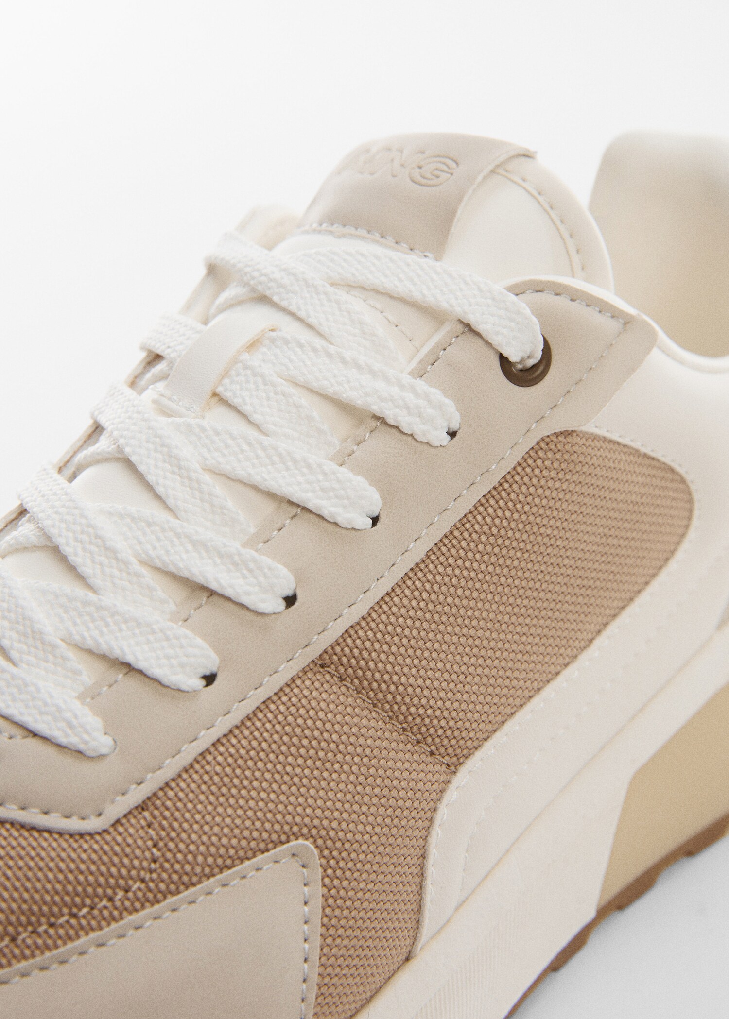 Leather mixed sneakers - Details of the article 2