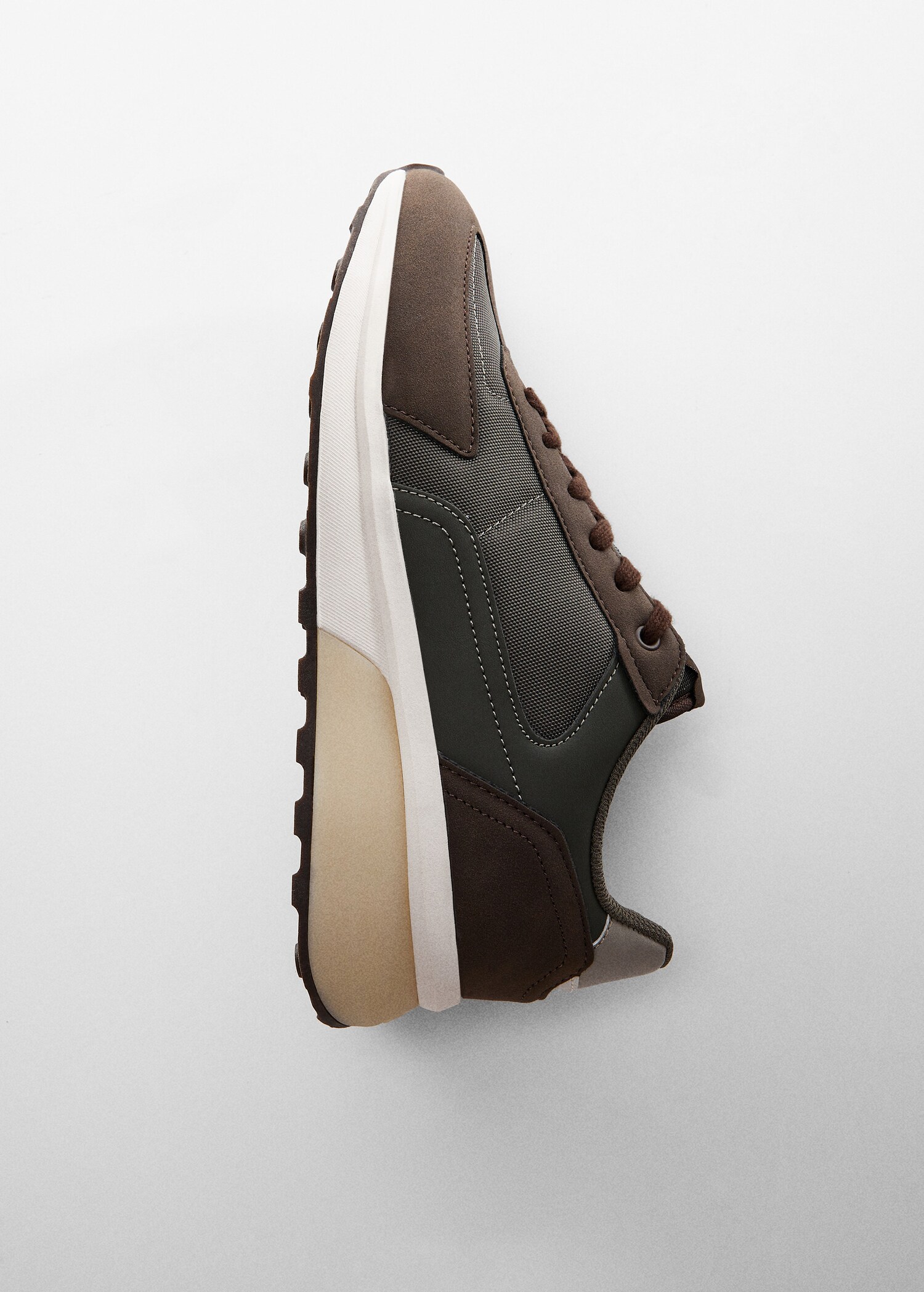 Leather mixed sneakers - Details of the article 5