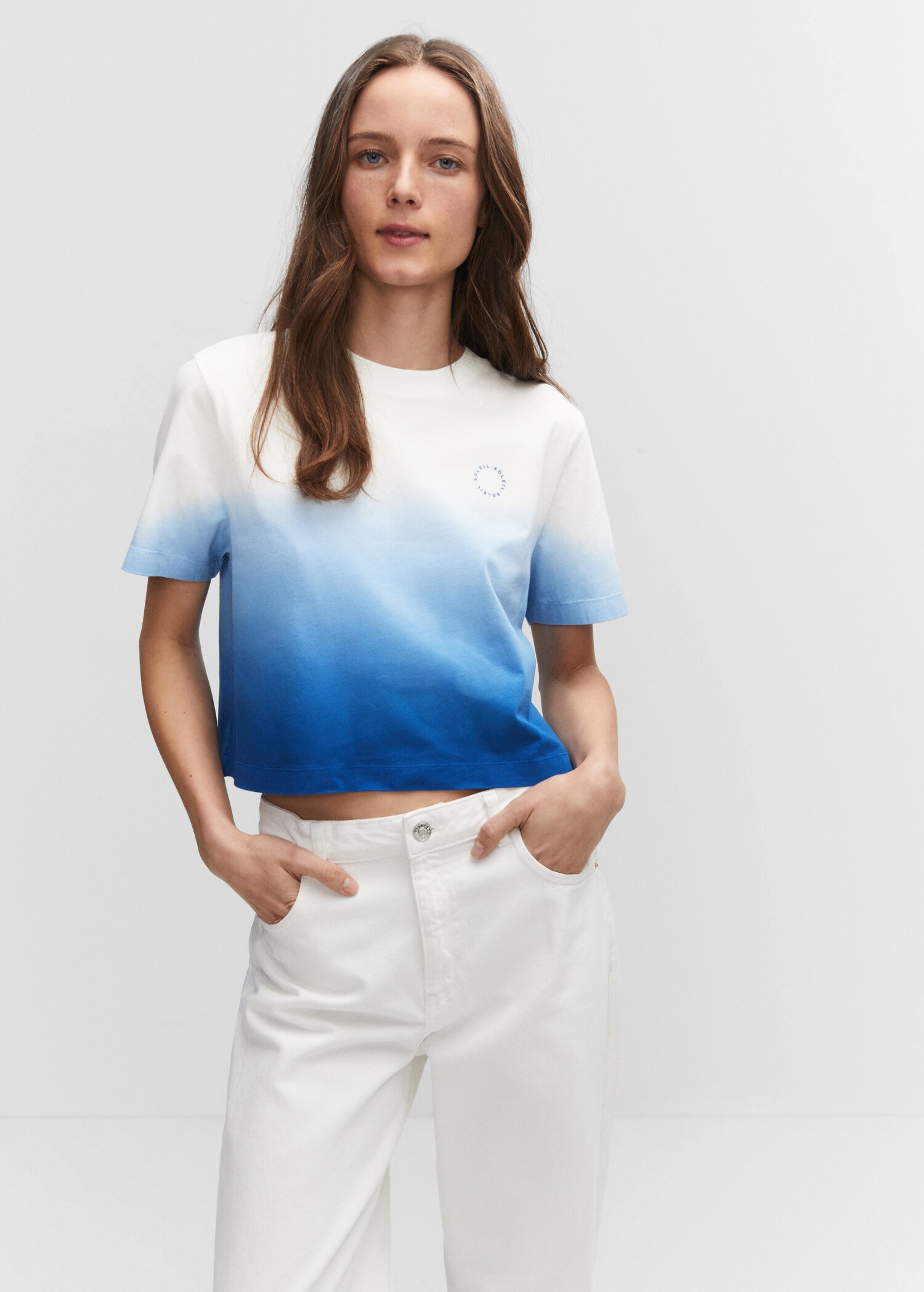 Cotton ombré t-shirt - Medium plane