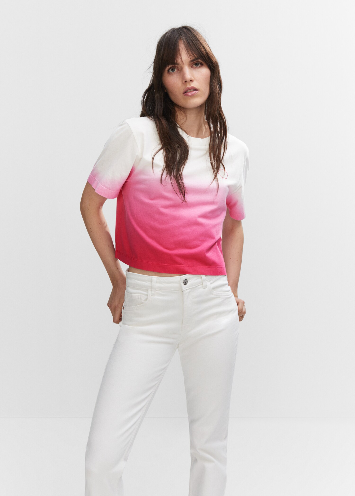 Cotton ombré t-shirt - Medium plane