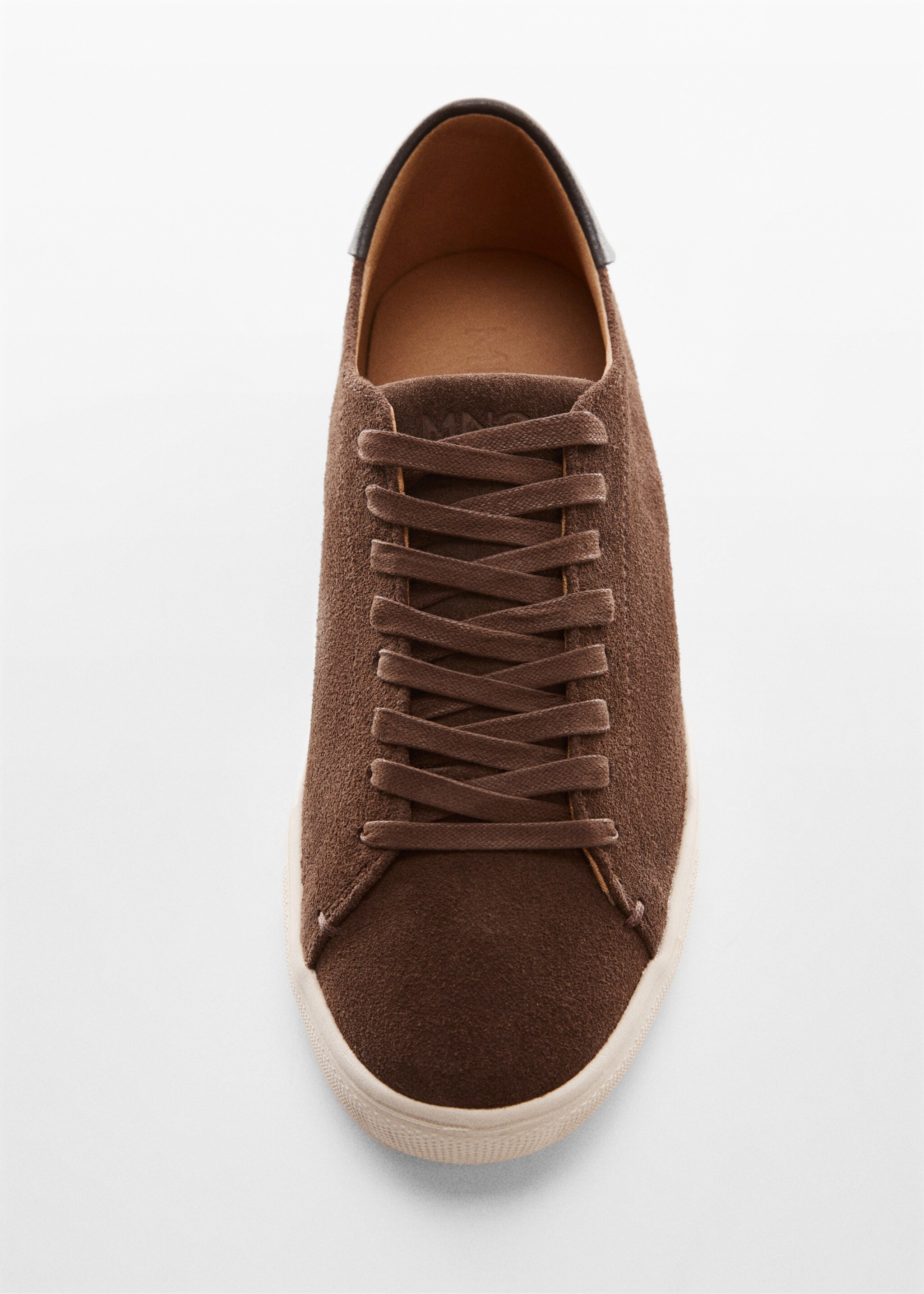 Laces suede sneaker - Details of the article 1, Brown. Ref: 57010645-00.