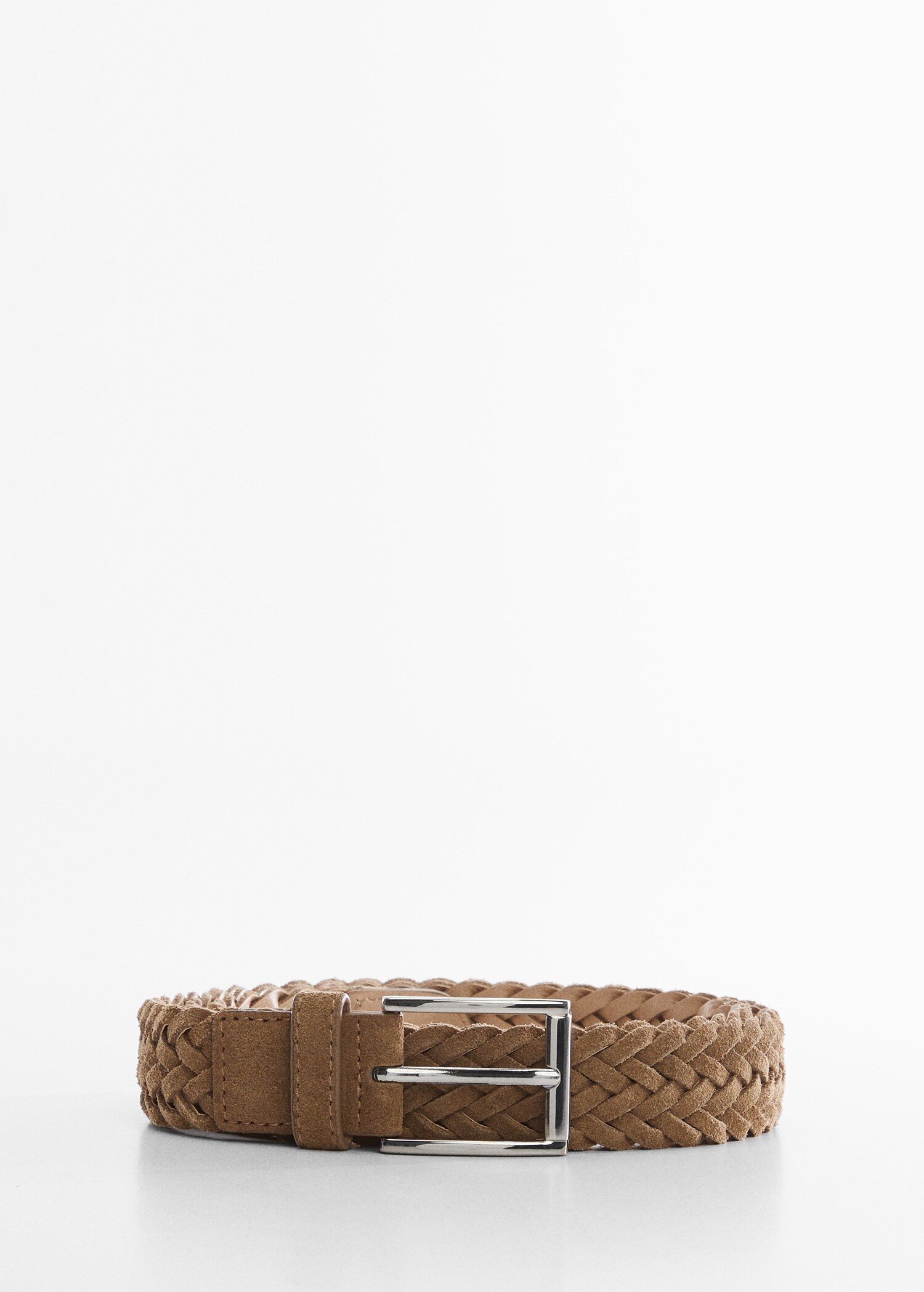 Ceinture cuir suède tressée - Article sans modèle