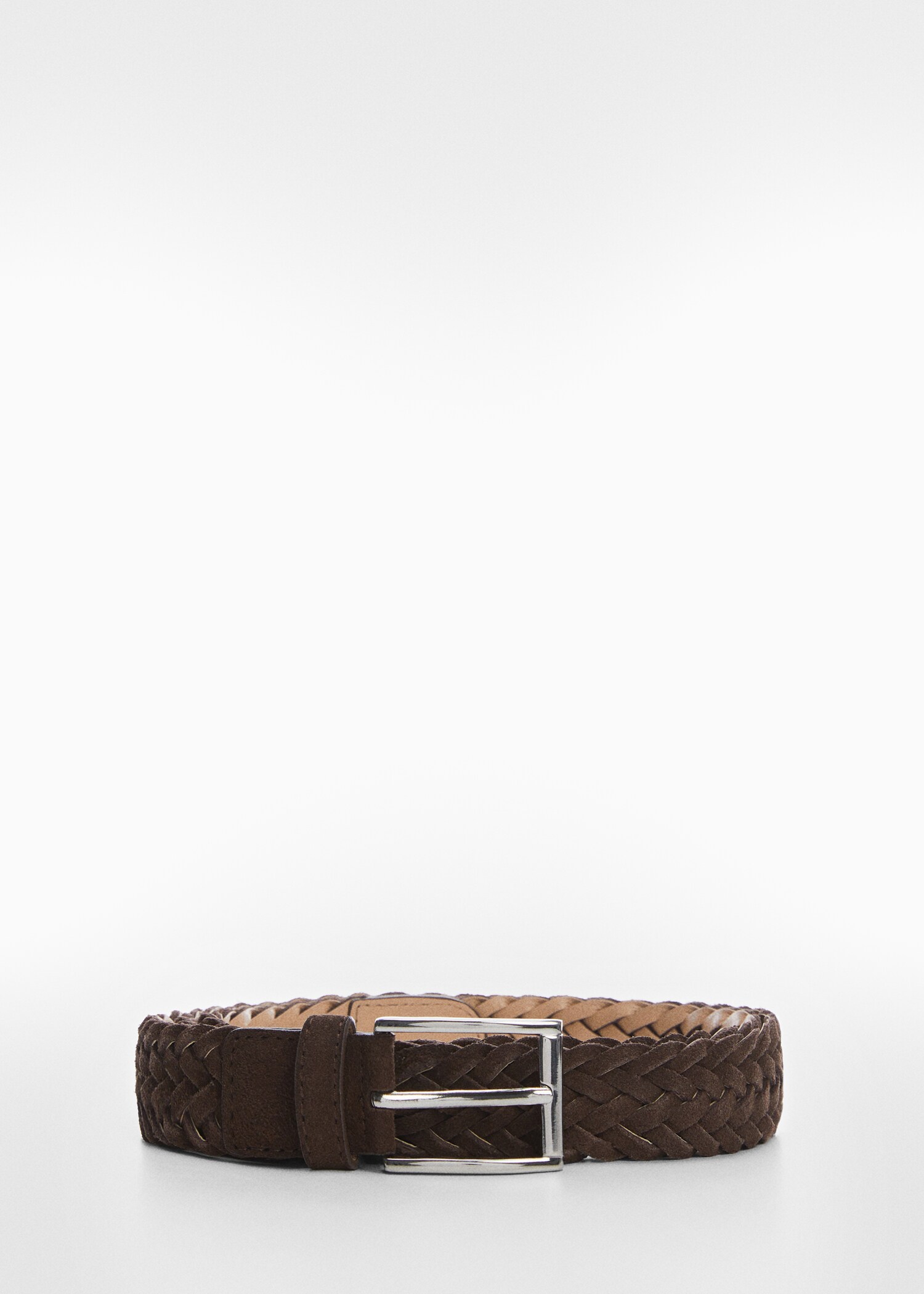 Ceinture cuir suède tressée - Article sans modèle