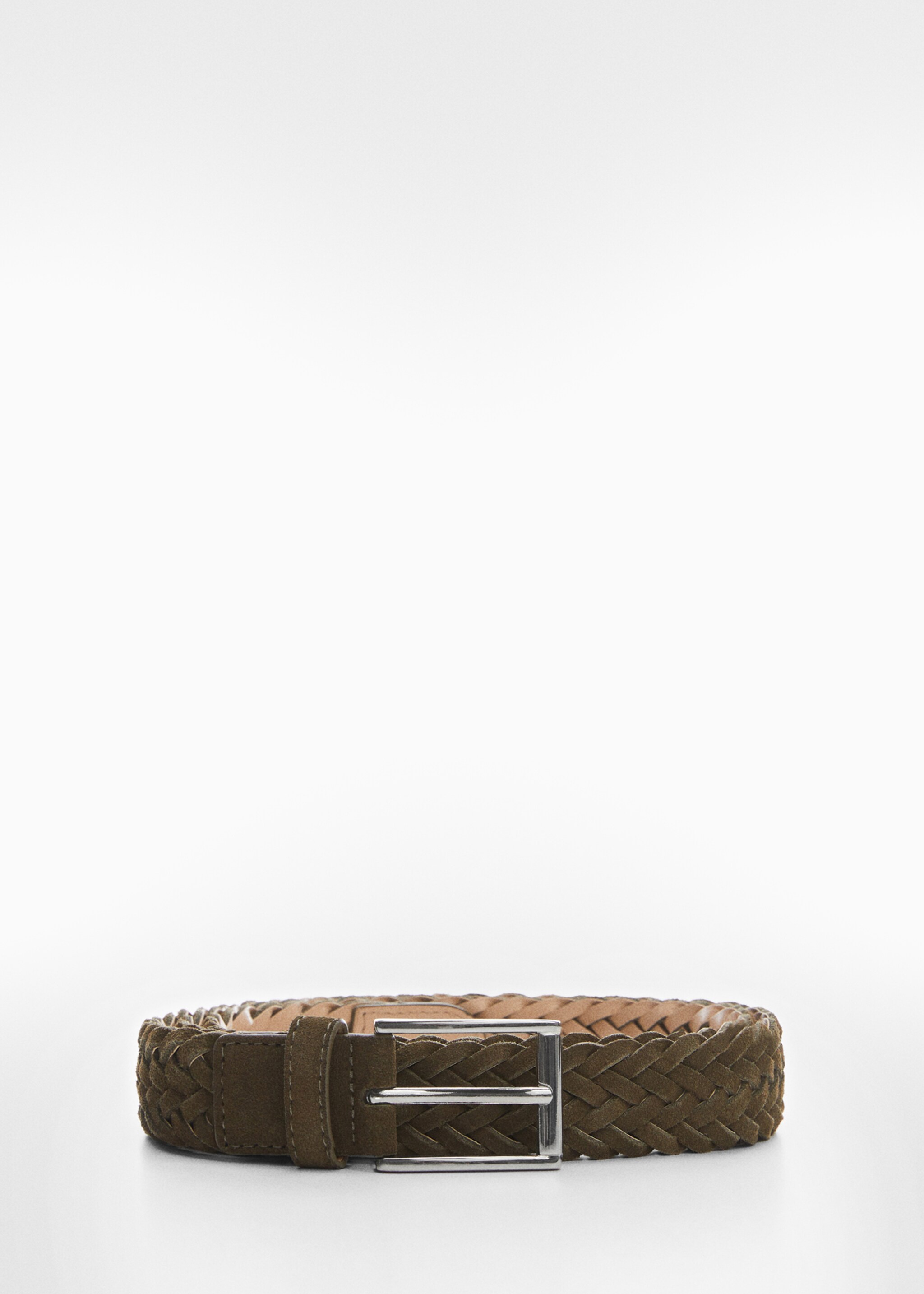 Ceinture simili-cuir suède tressée - Article sans modèle