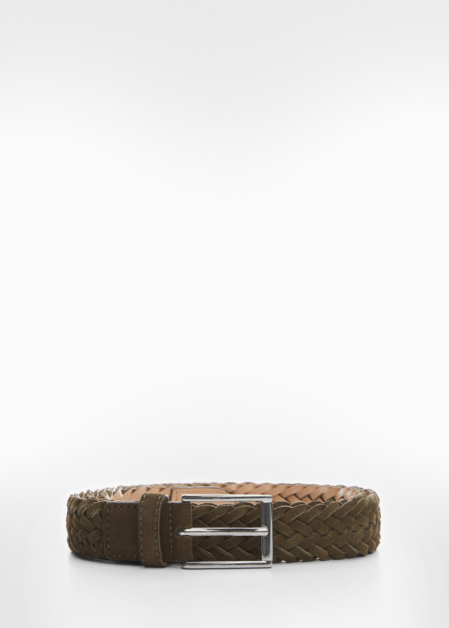 Ceinture cuir suède tressée - Article sans modèle