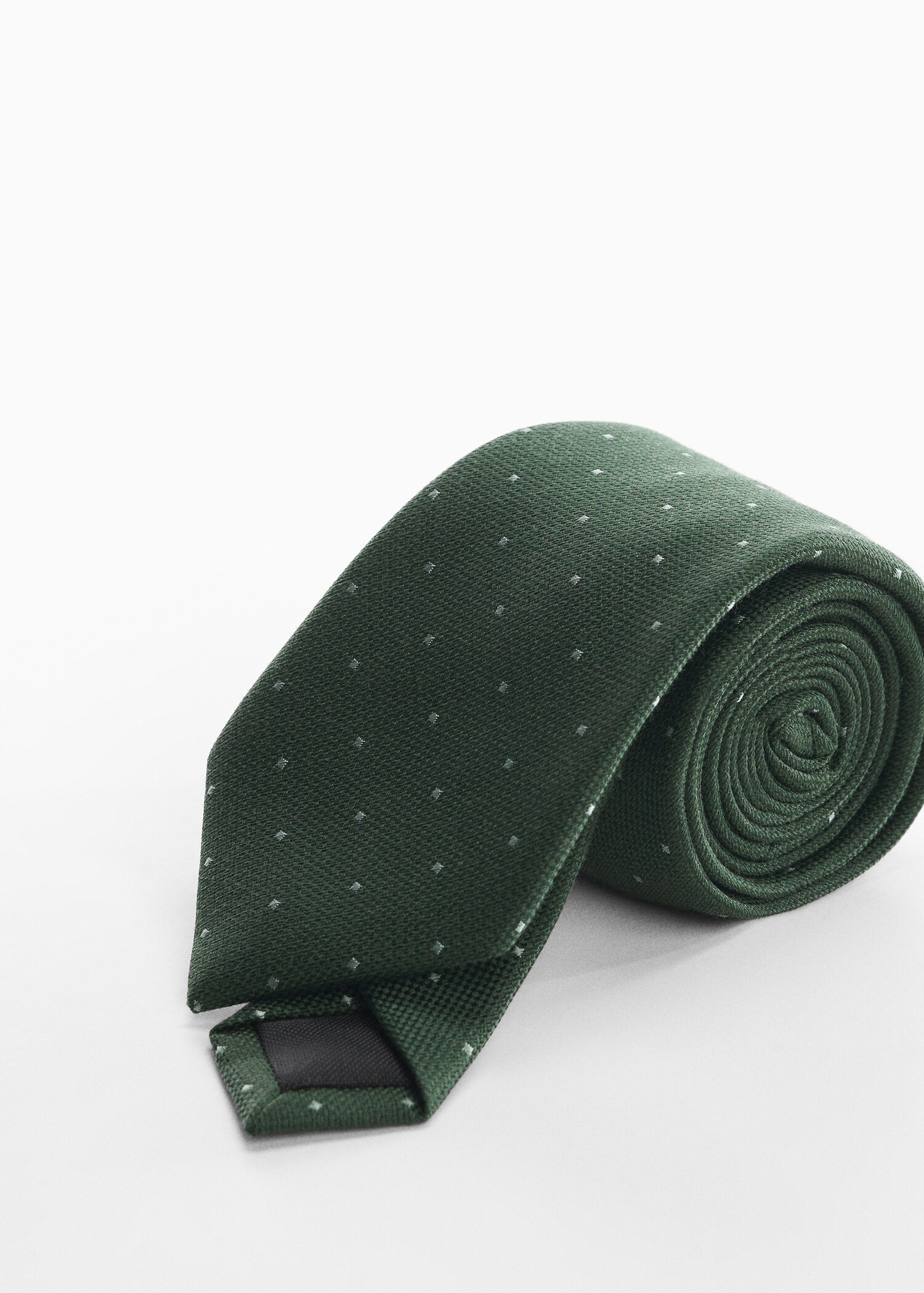 Tie with micro polka-dot structure - Medium plane