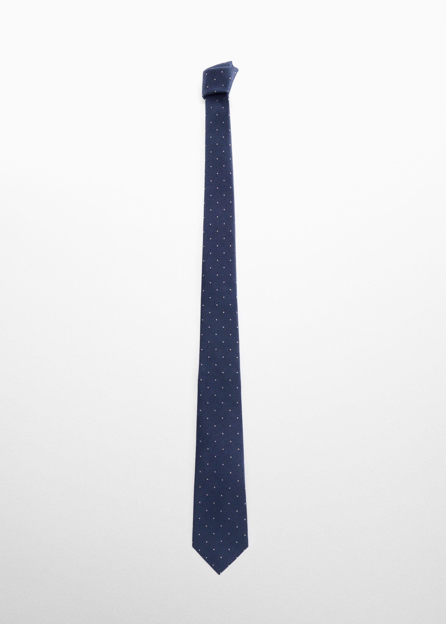 Corbata estructura micro lunares - Artículo sin modelo