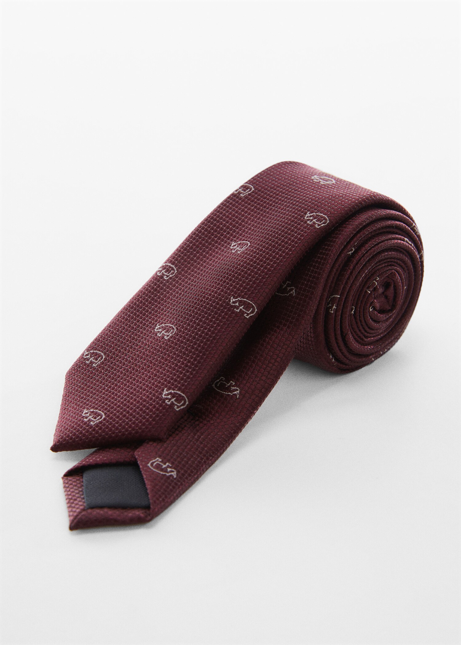Krawatte mit Animalprint - Mittlere Ansicht