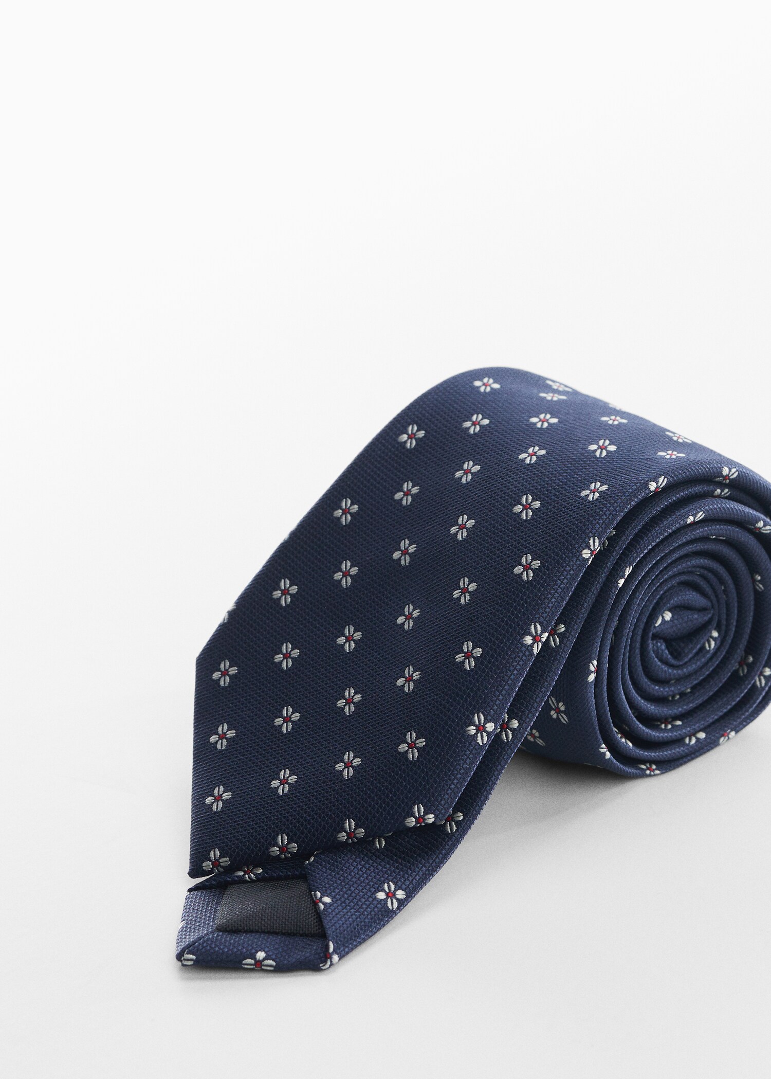 Floral print tie - Medium plane