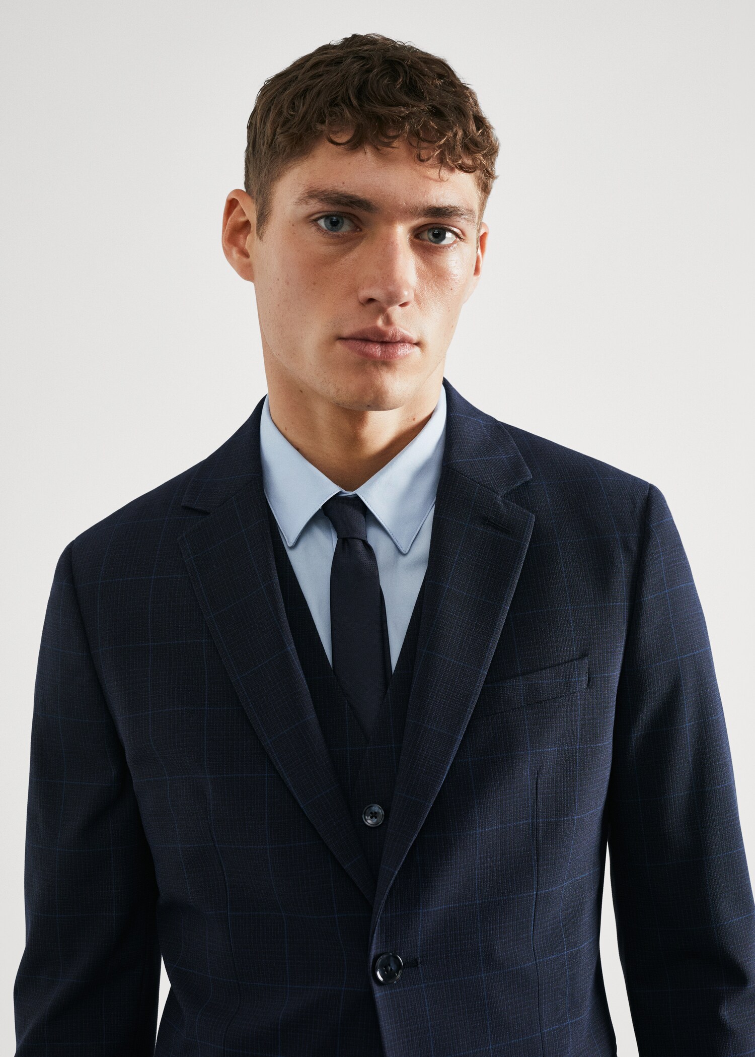 Σακάκι κοστουμιού καρό super slim fit - Λεπτομέρεια του προϊόντος 1