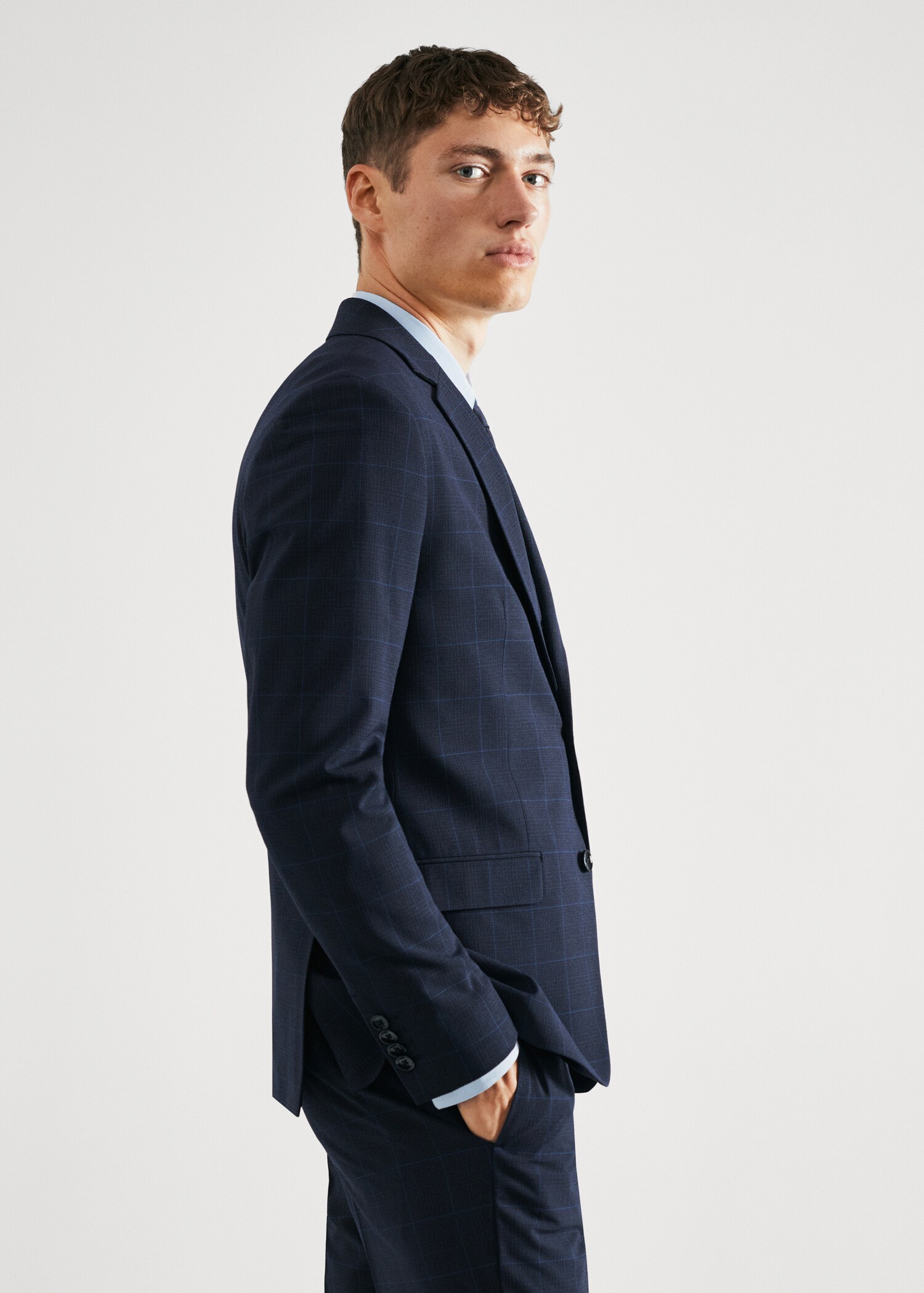 Σακάκι κοστουμιού καρό super slim fit - Λεπτομέρεια του προϊόντος 2
