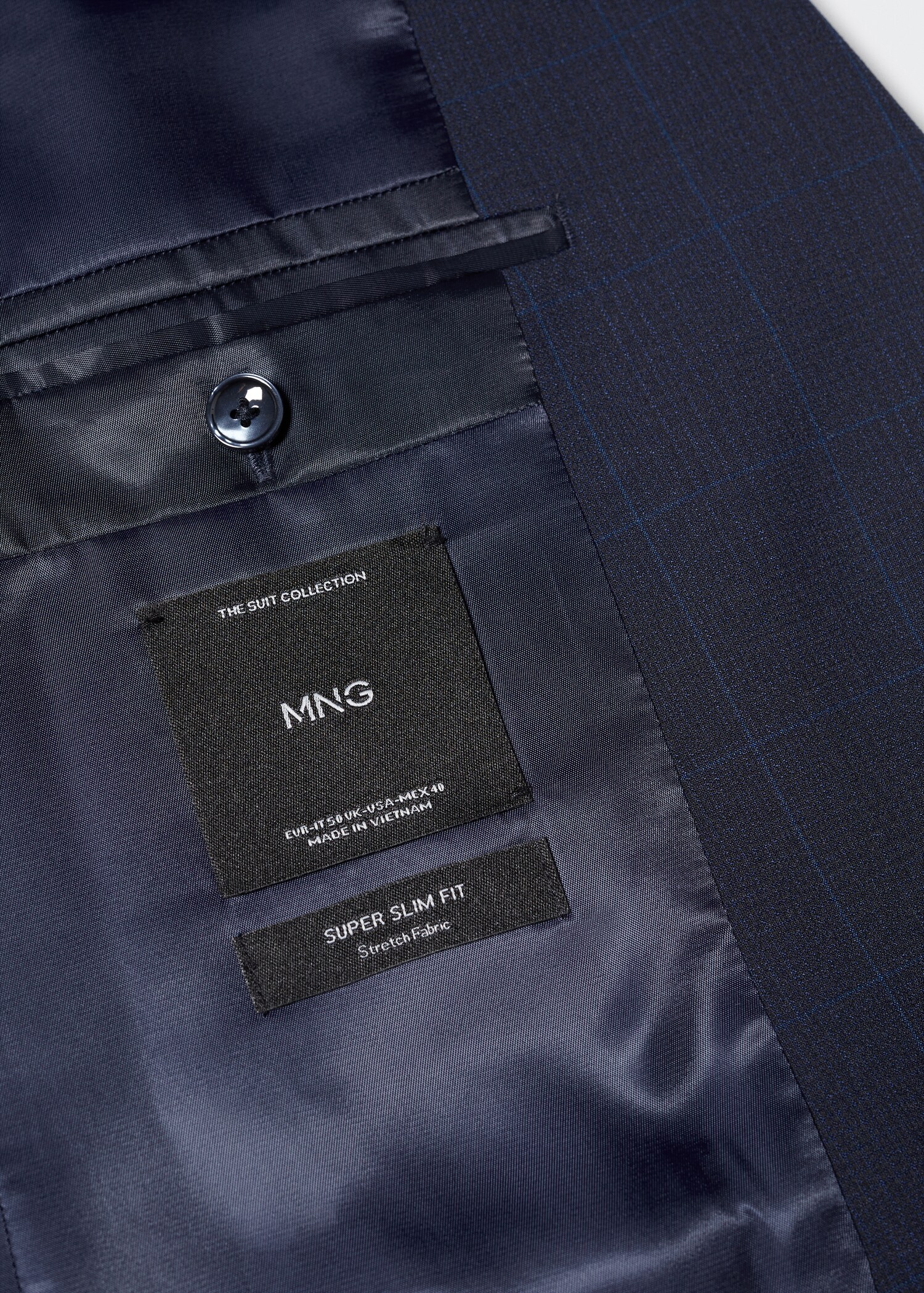 Σακάκι κοστουμιού καρό super slim fit - Λεπτομέρεια του προϊόντος 8