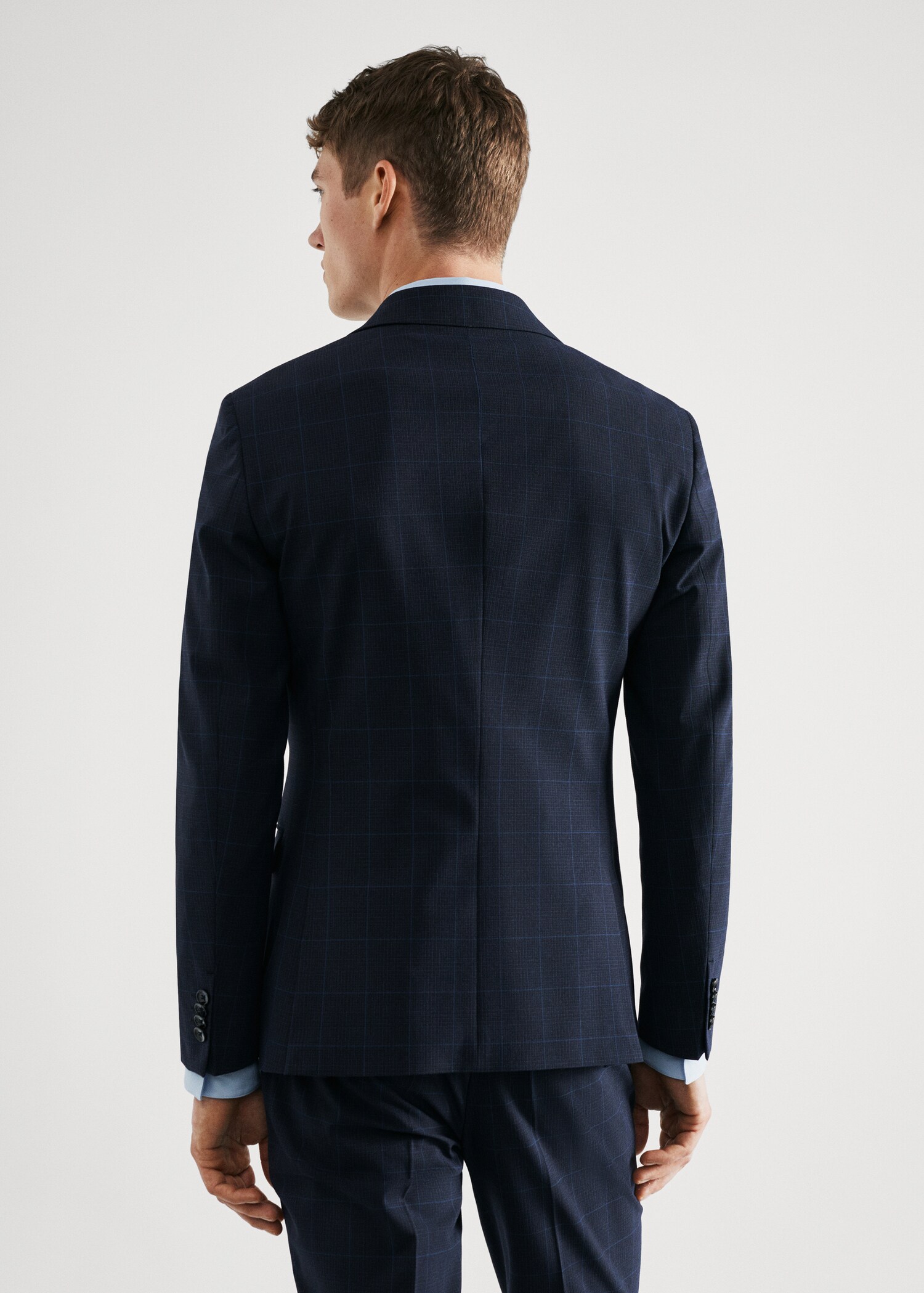 Σακάκι κοστουμιού καρό super slim fit - Πίσω όψη προϊόντος