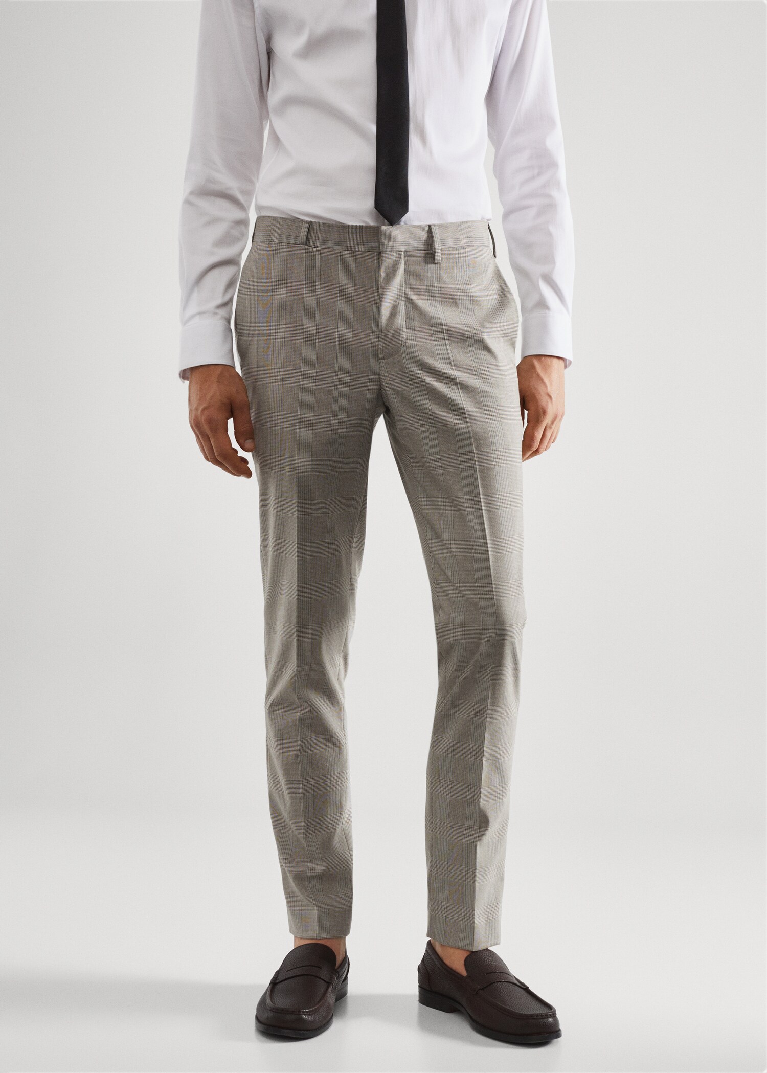Pantalon costume imprimé super slim-fit - Plan moyen
