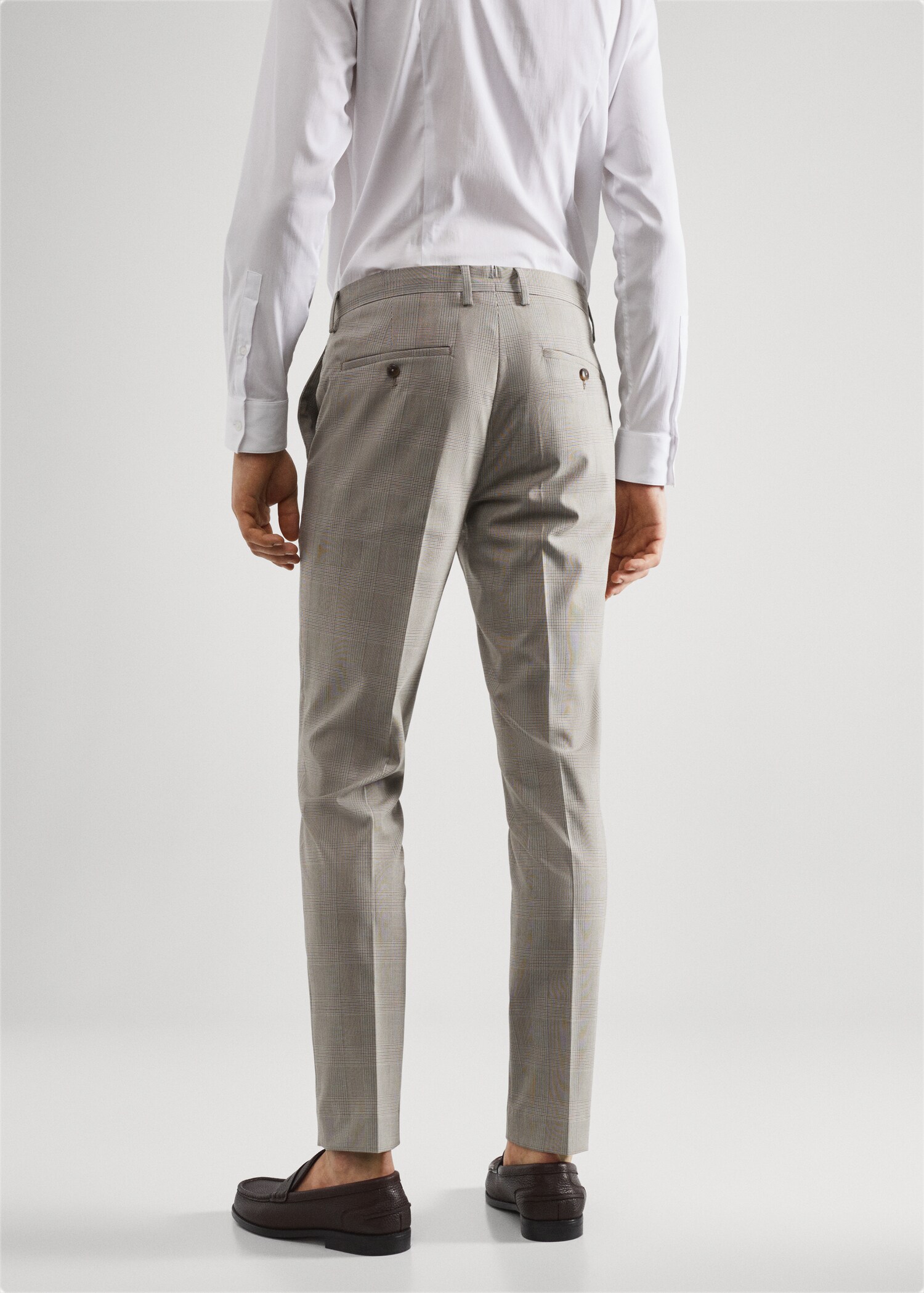 Pantalon costume imprimé super slim-fit - Verso de l’article