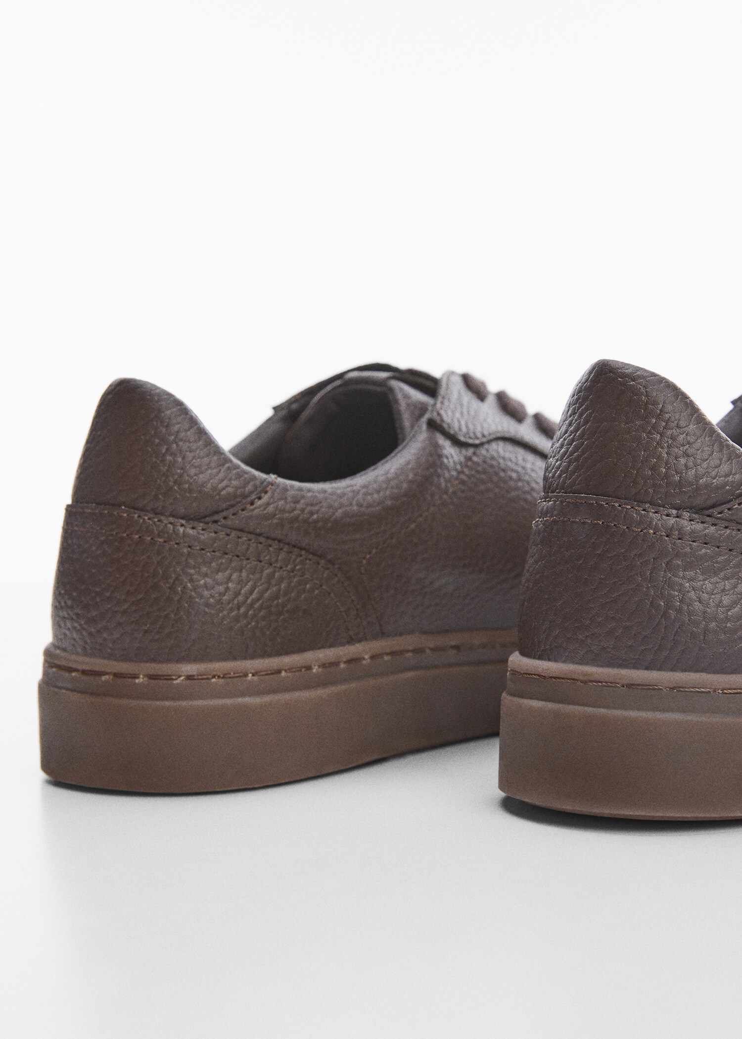 Pebbled leather sneakers - Details of the article 1