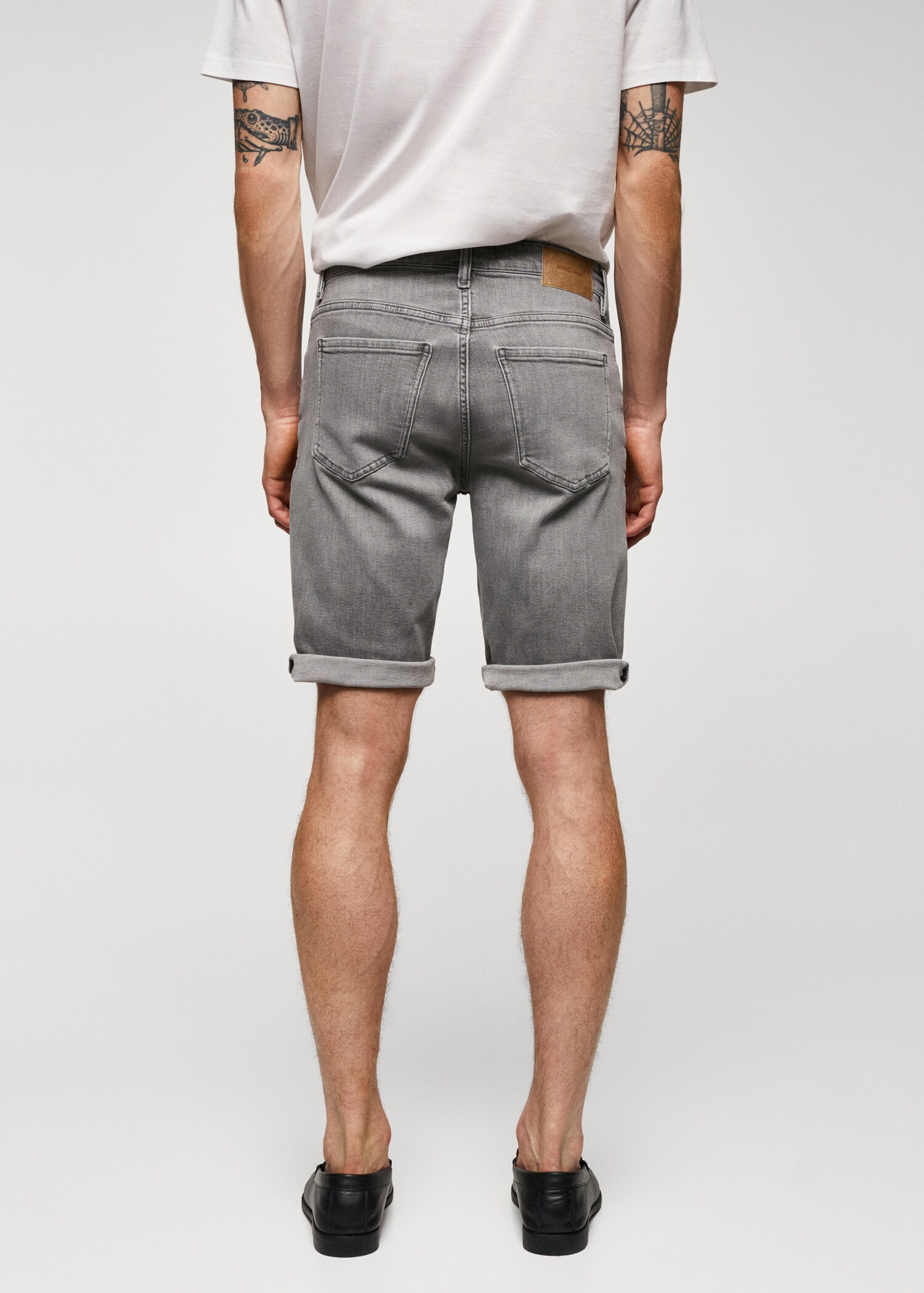 Bermudas vaqueras slim fit - Reverso del artículo