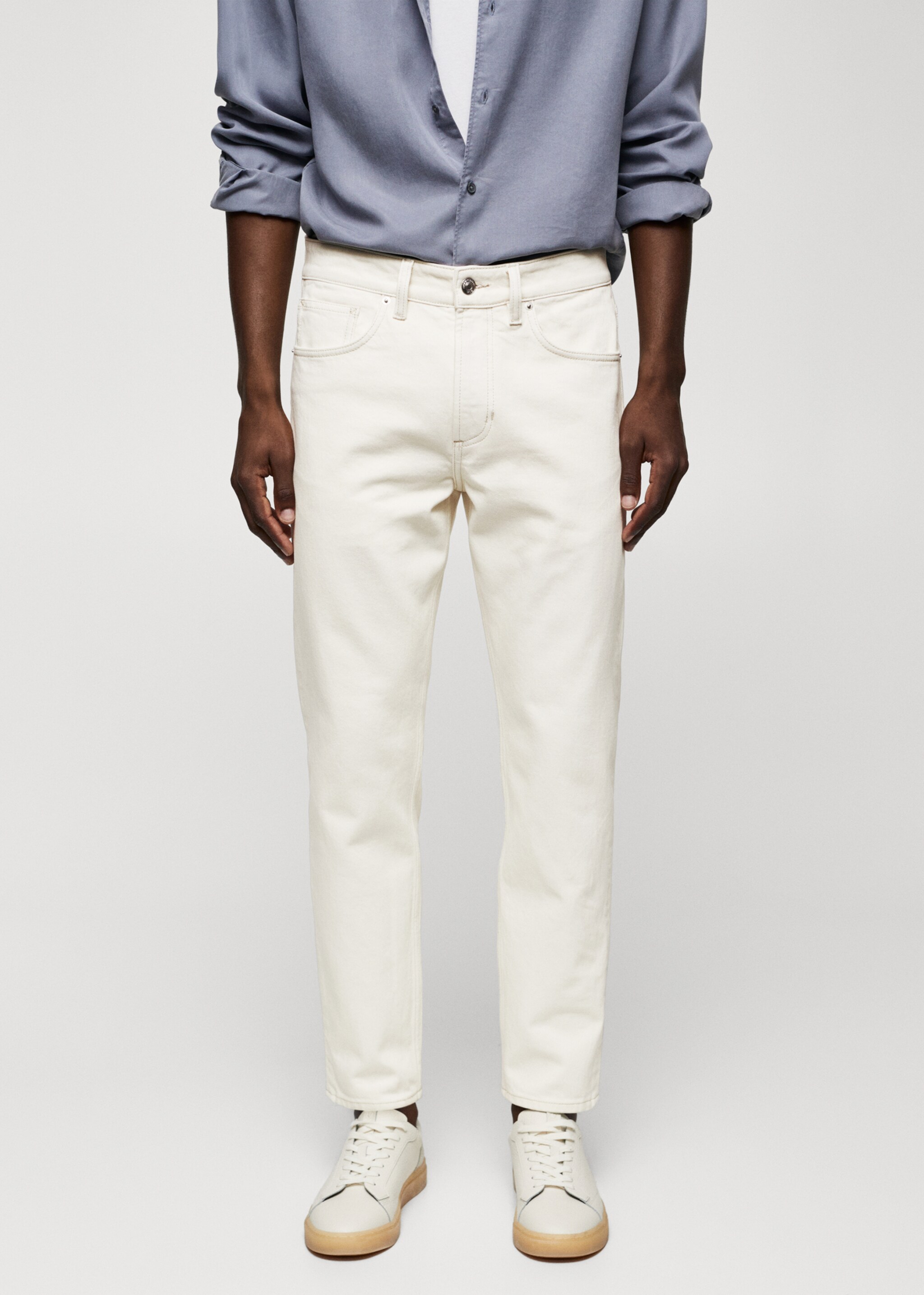 Jeans Ben tapered cropped - Plano medio