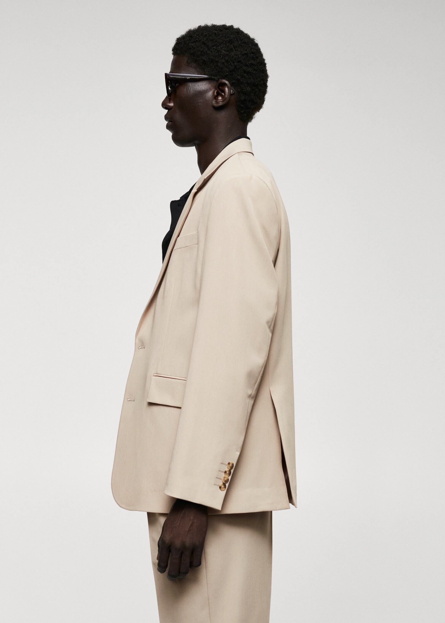 Regular fit suit blazer - Details of the article 2
