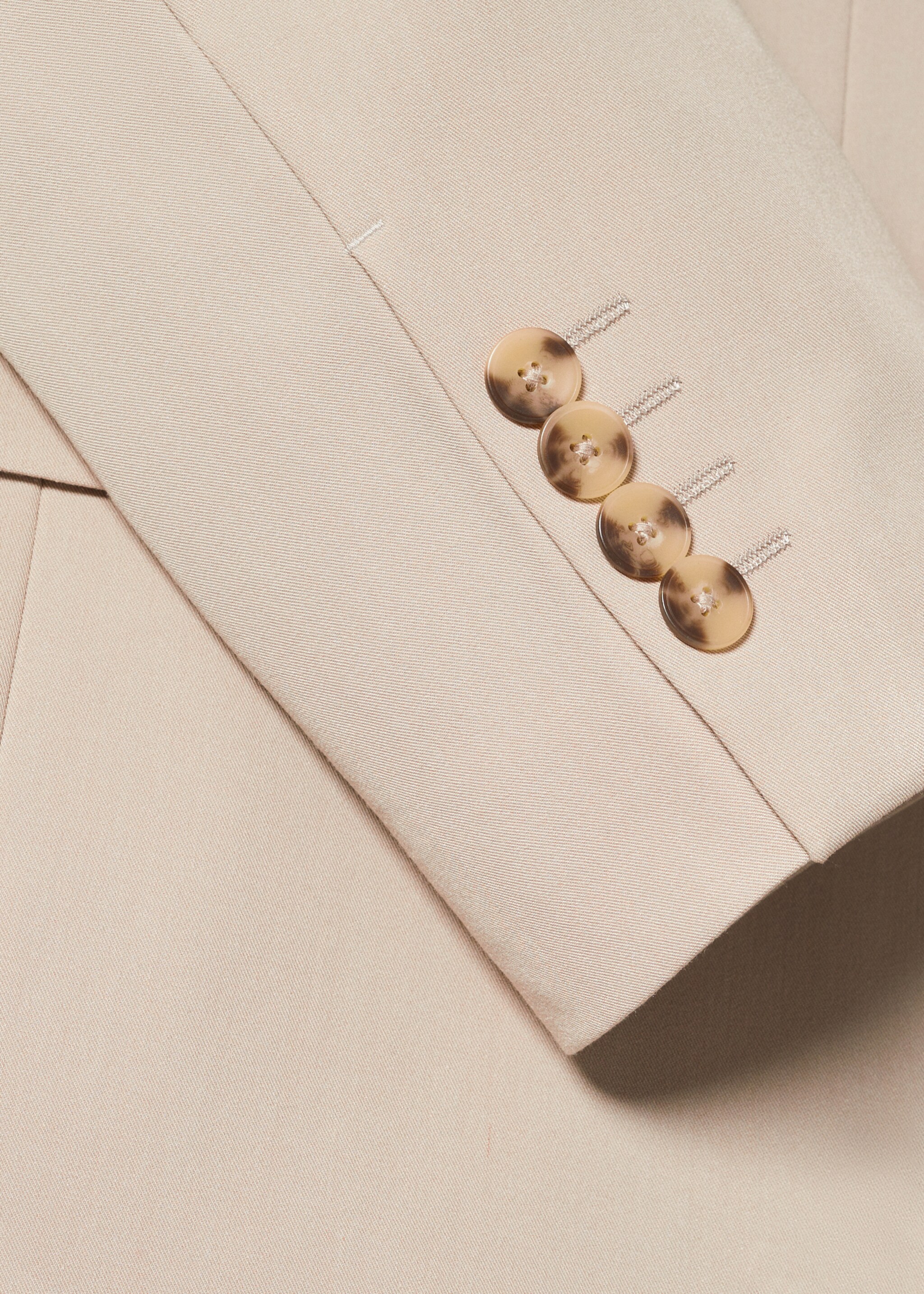 Regular fit suit blazer - Details of the article 8, Light/Pastel Grey. Ref: 57010717-00.