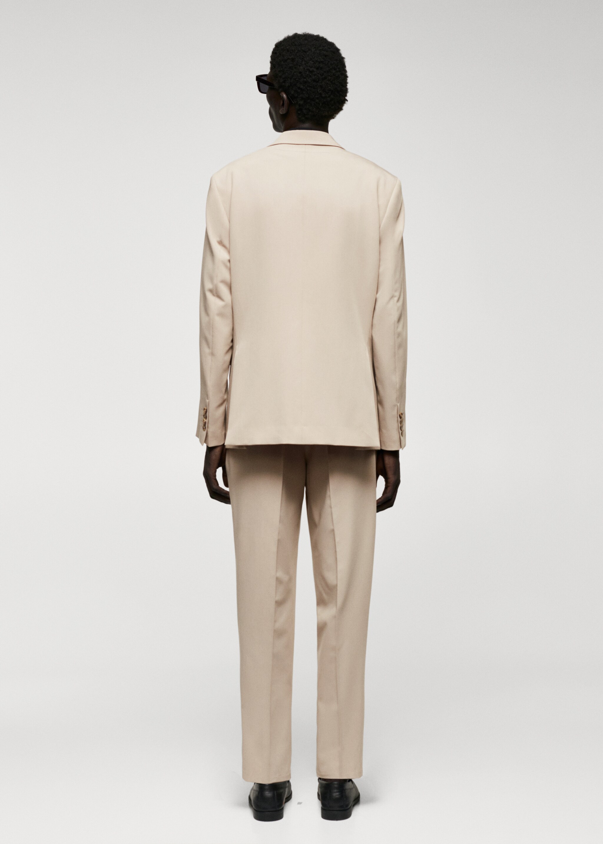 Regular fit suit blazer - Reverse of the article, Light/Pastel Grey. Ref: 57010717-00.