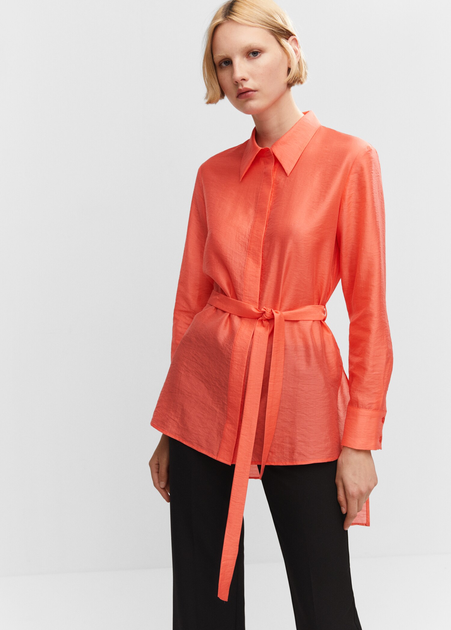 Camisa lyocell lazo - Plano medio