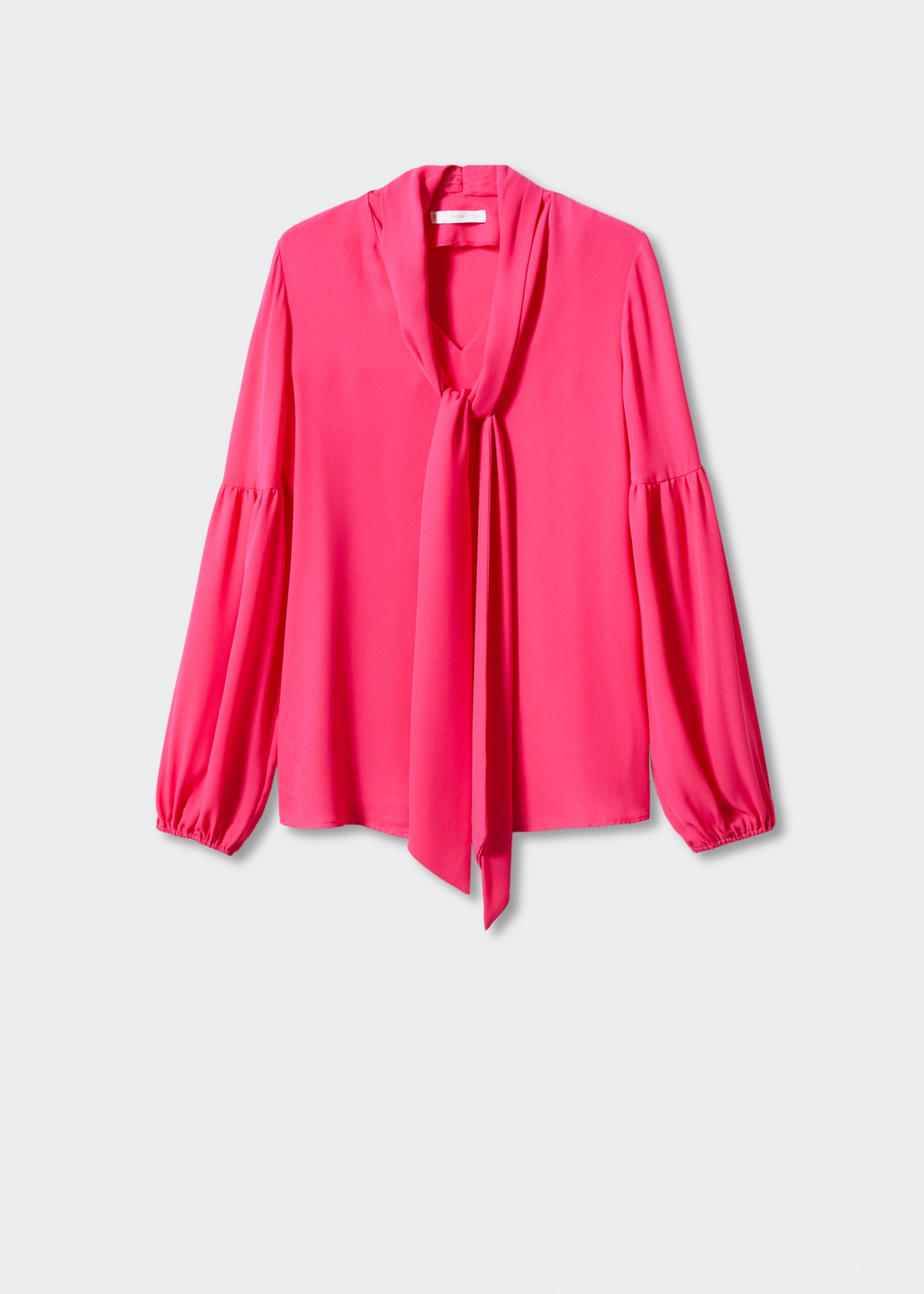 Blusa fiocco maniche a palloncino - Articolo senza modello