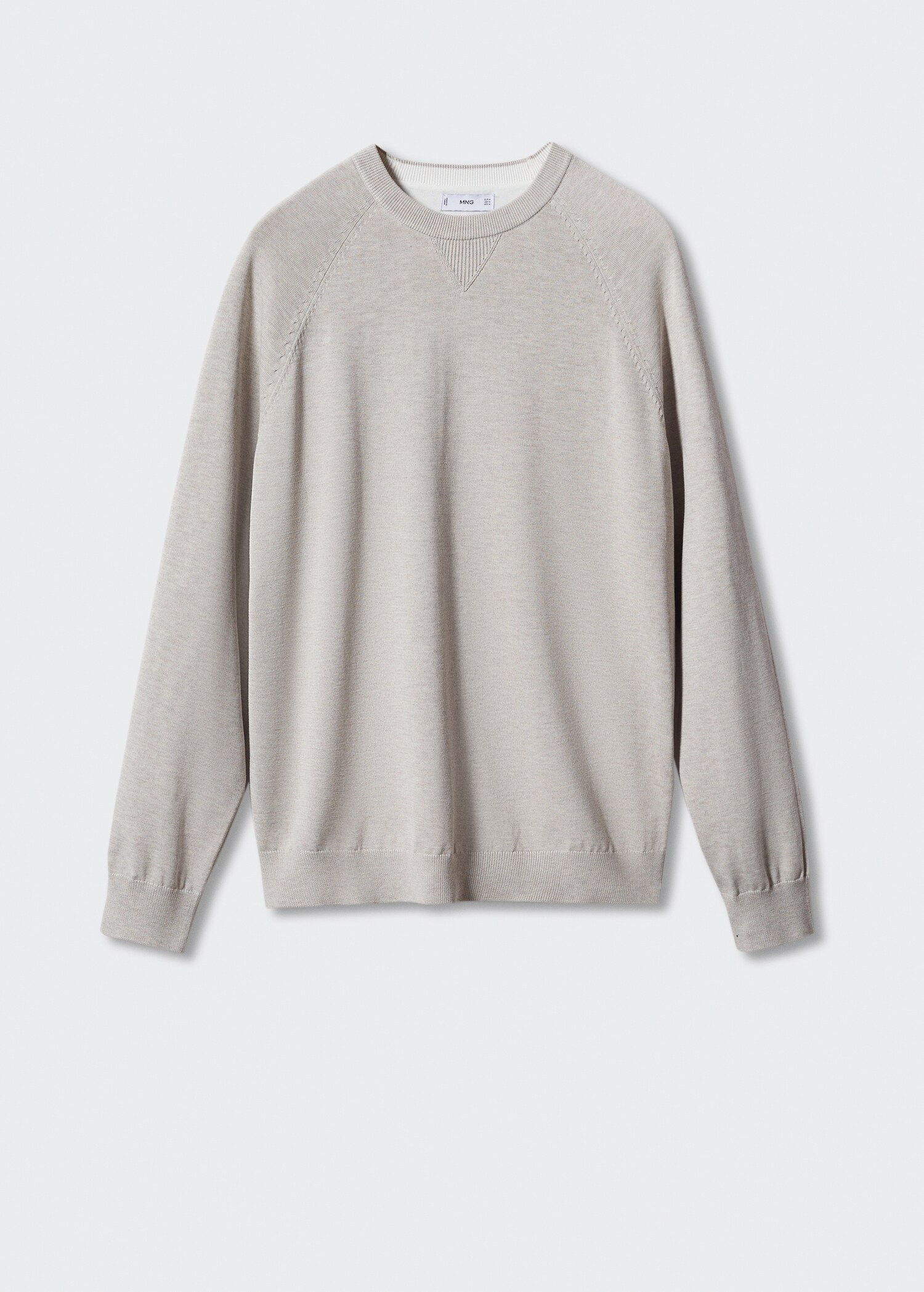 Fine-knit cotton sweater - Article without model