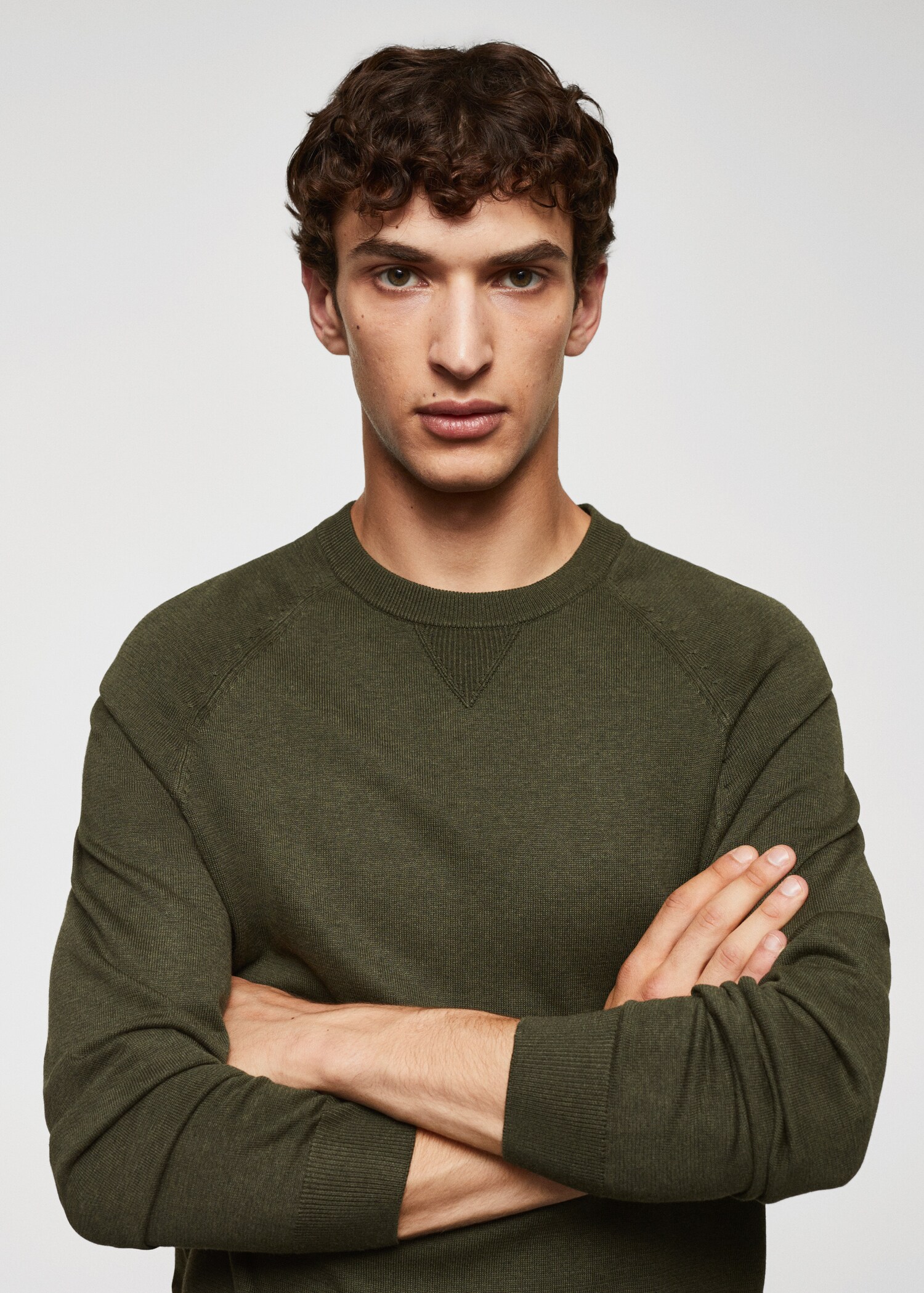 Fine-knit cotton sweater - Details of the article 1