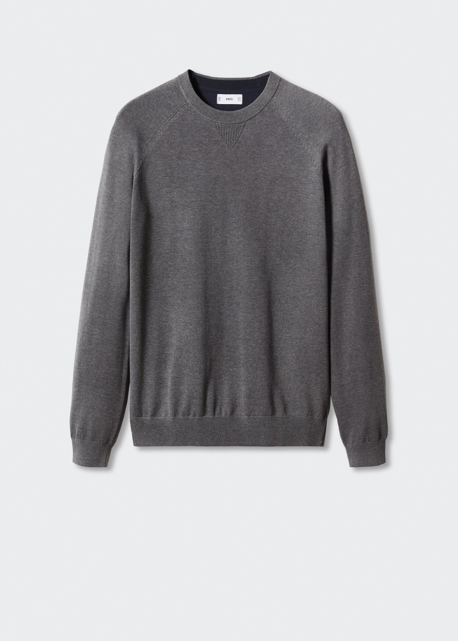 Fine-knit cotton sweater - Article without model