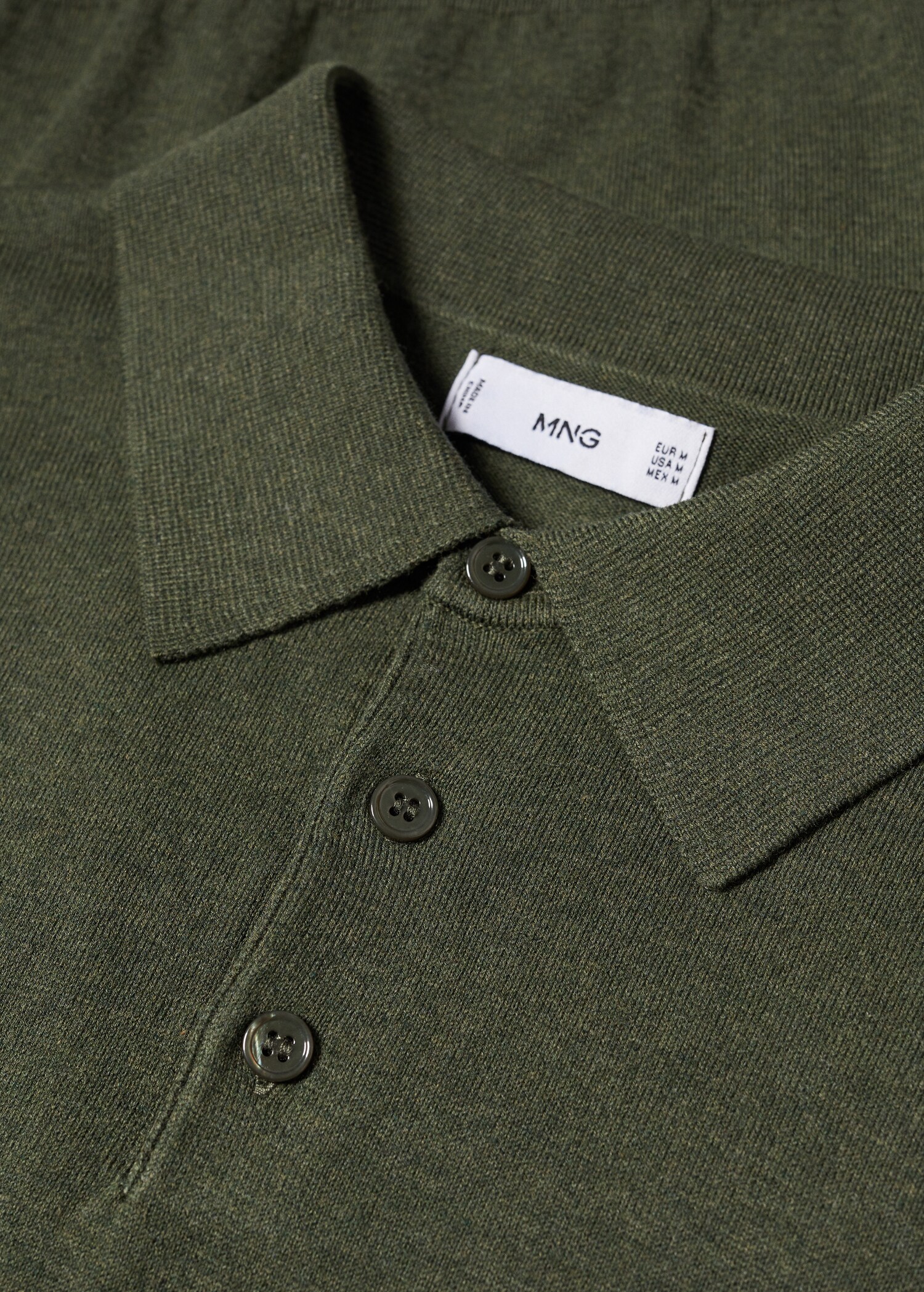 Long-sleeved cotton jersey polo shirt - Details of the article 8