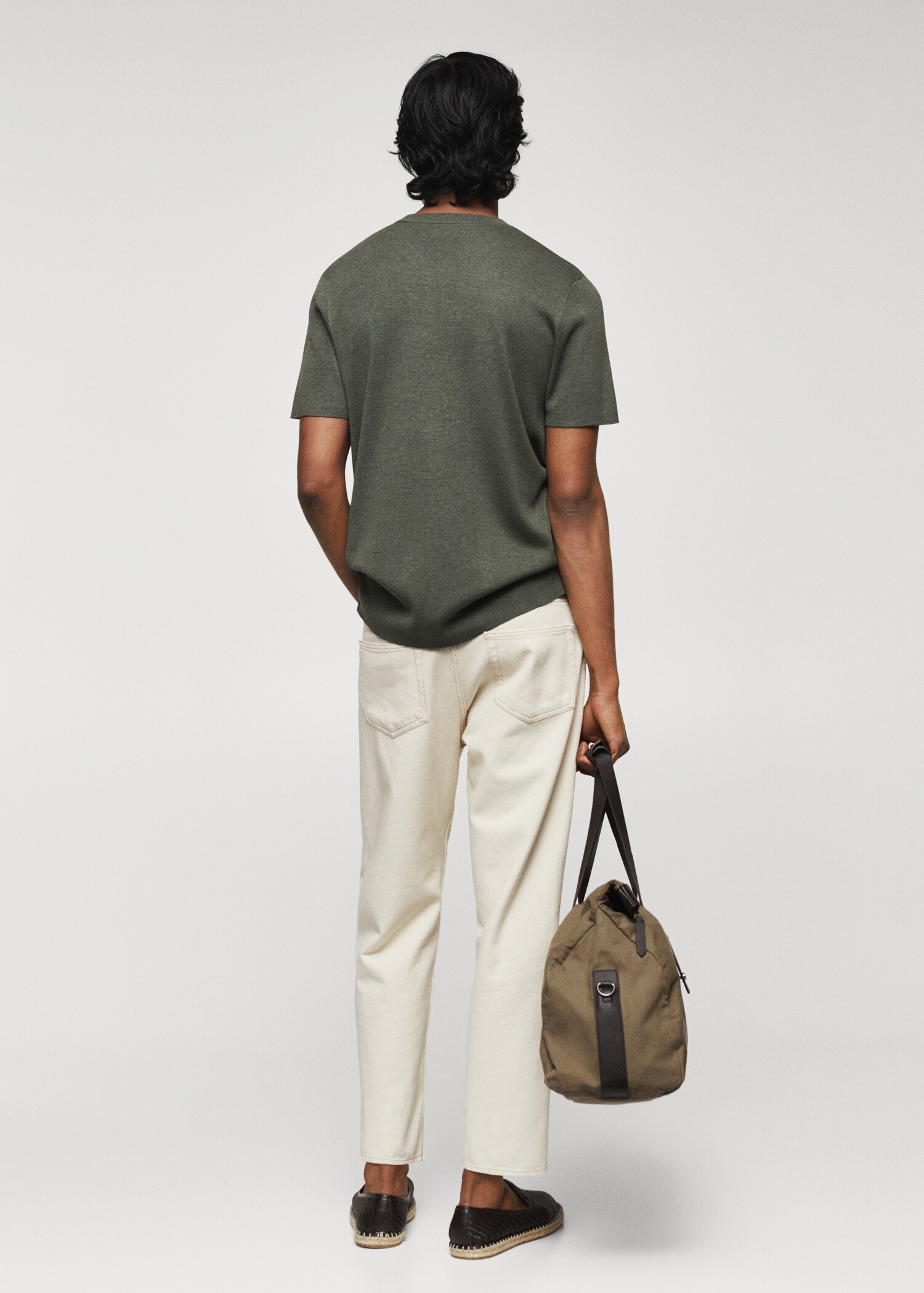 Camiseta punto fino algodón - Reverso del artículo