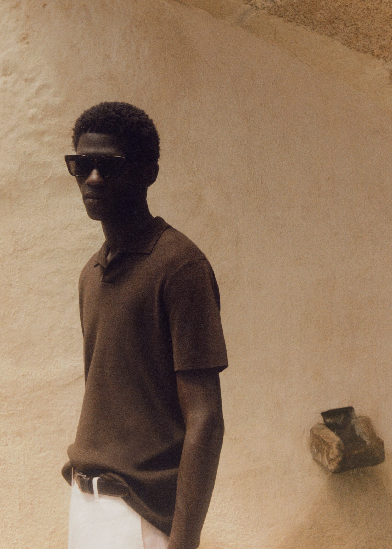 Fine-knit polo shirt - Details of the article 5