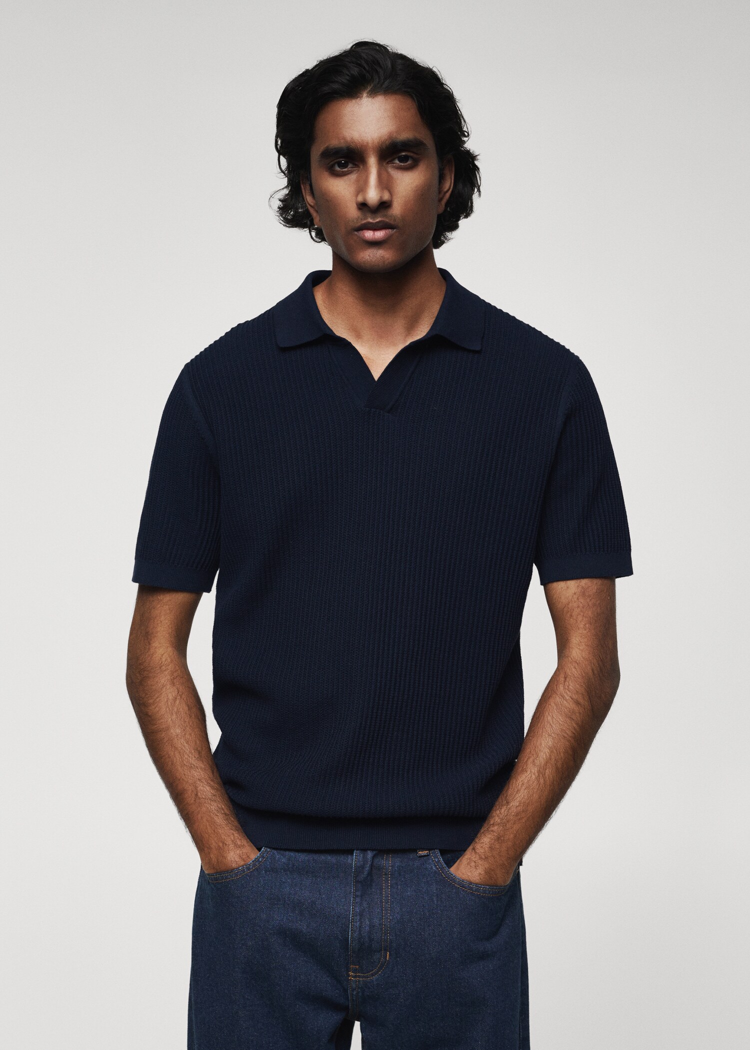 Polo cotone coste - Piano medio