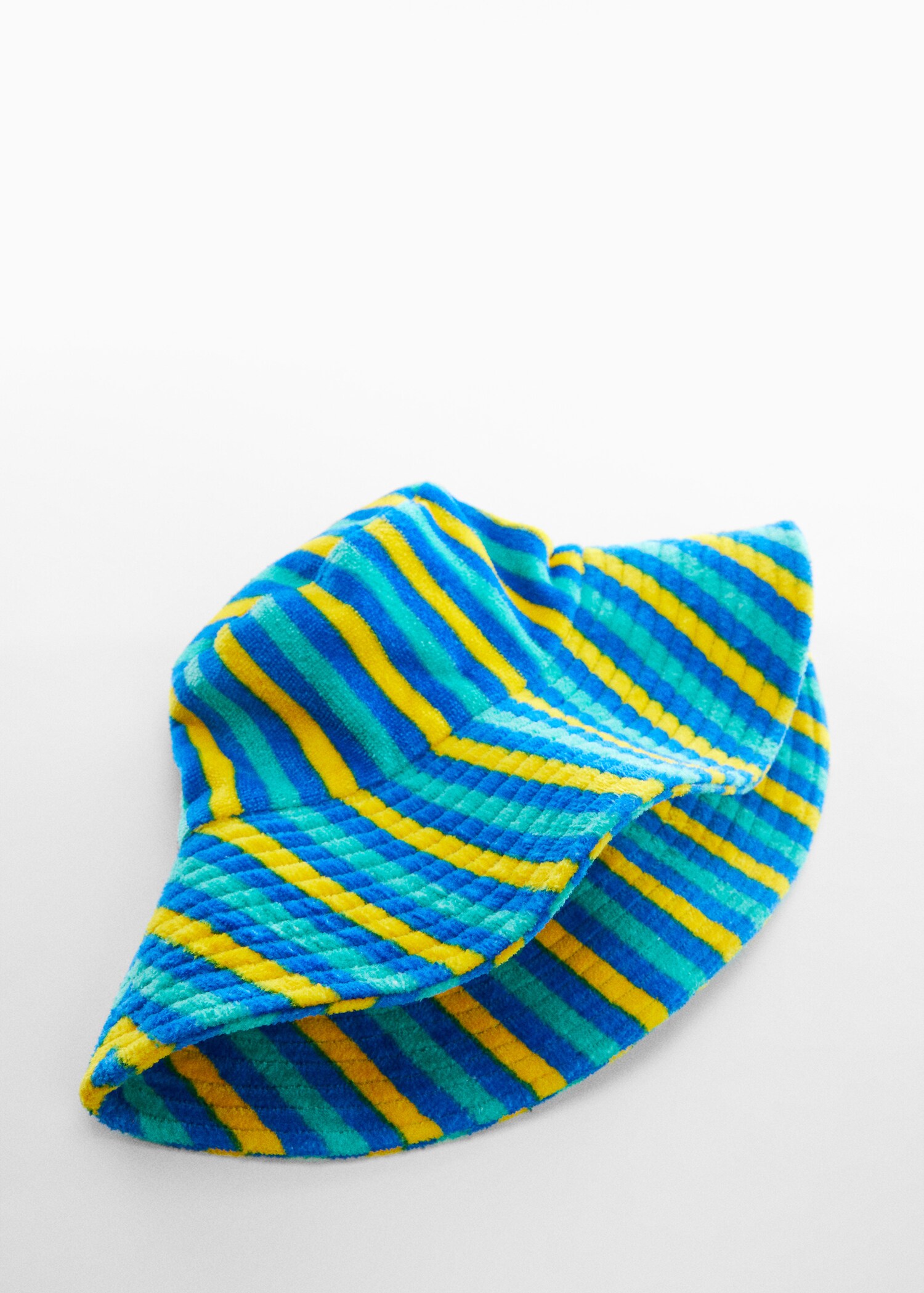 Striped terry cloth bucket hat - Details of the article 1