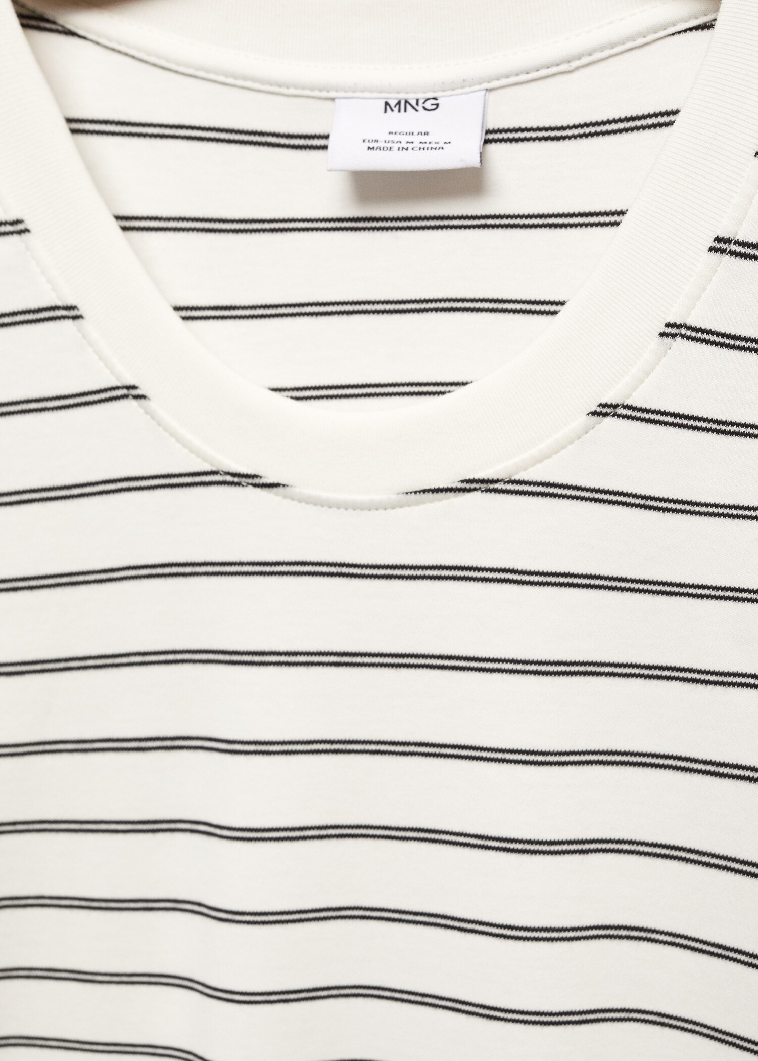 Striped 100% cotton t-shirt - Details of the article 8