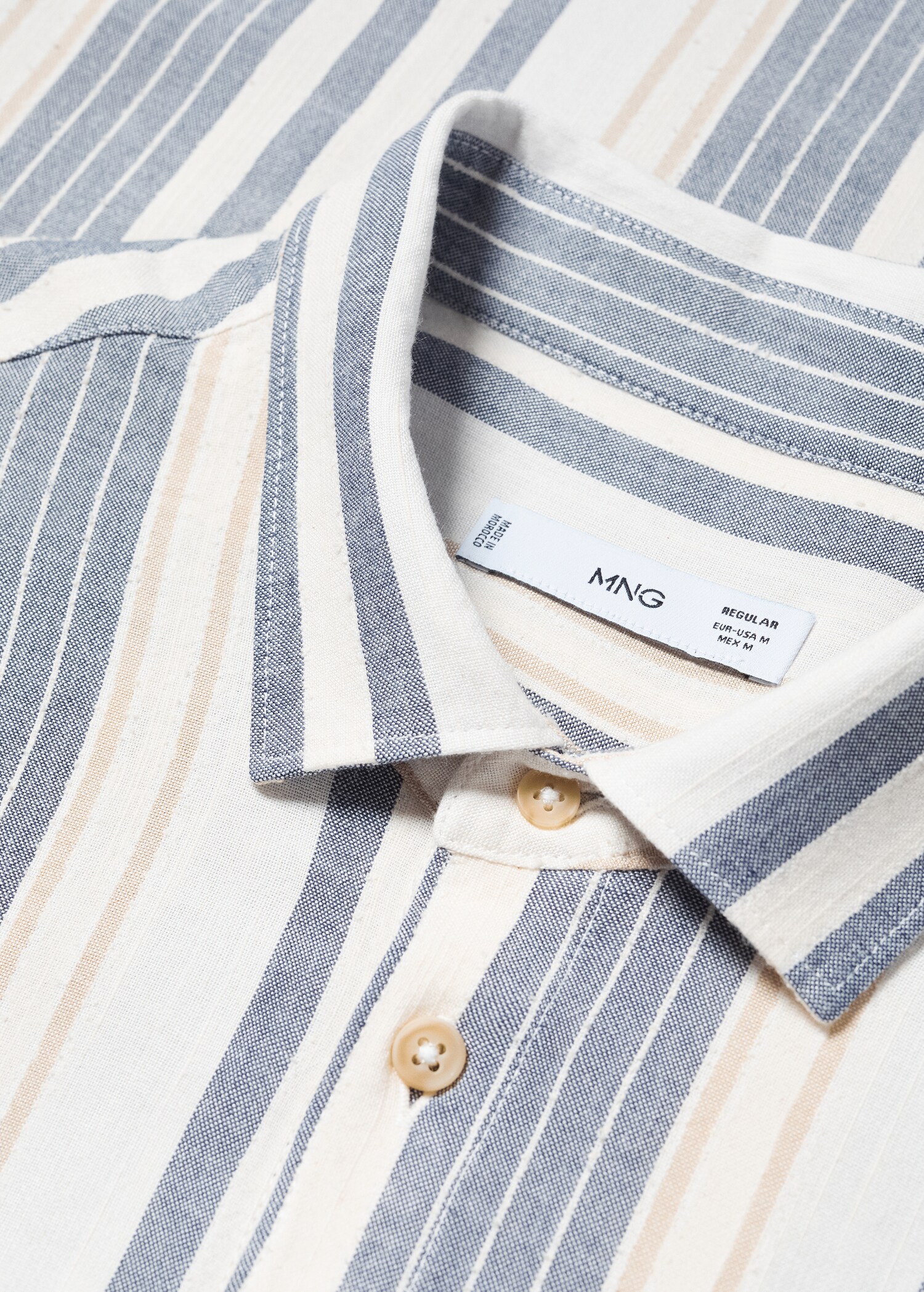 Smalrandig skjorta slim fit textur - Detaljer om artikeln 8