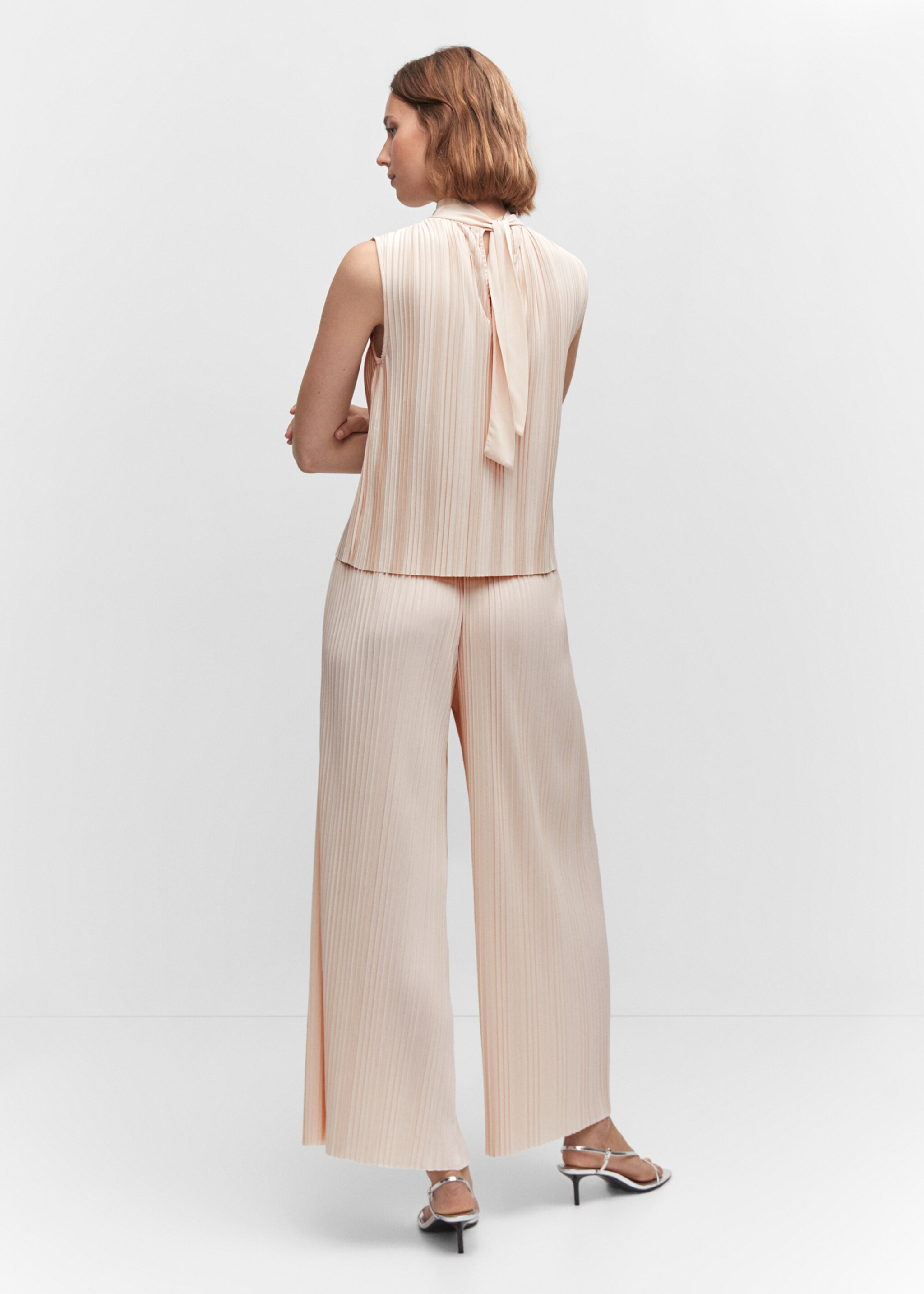 Pleated wide-leg trousers - Reverse of the article