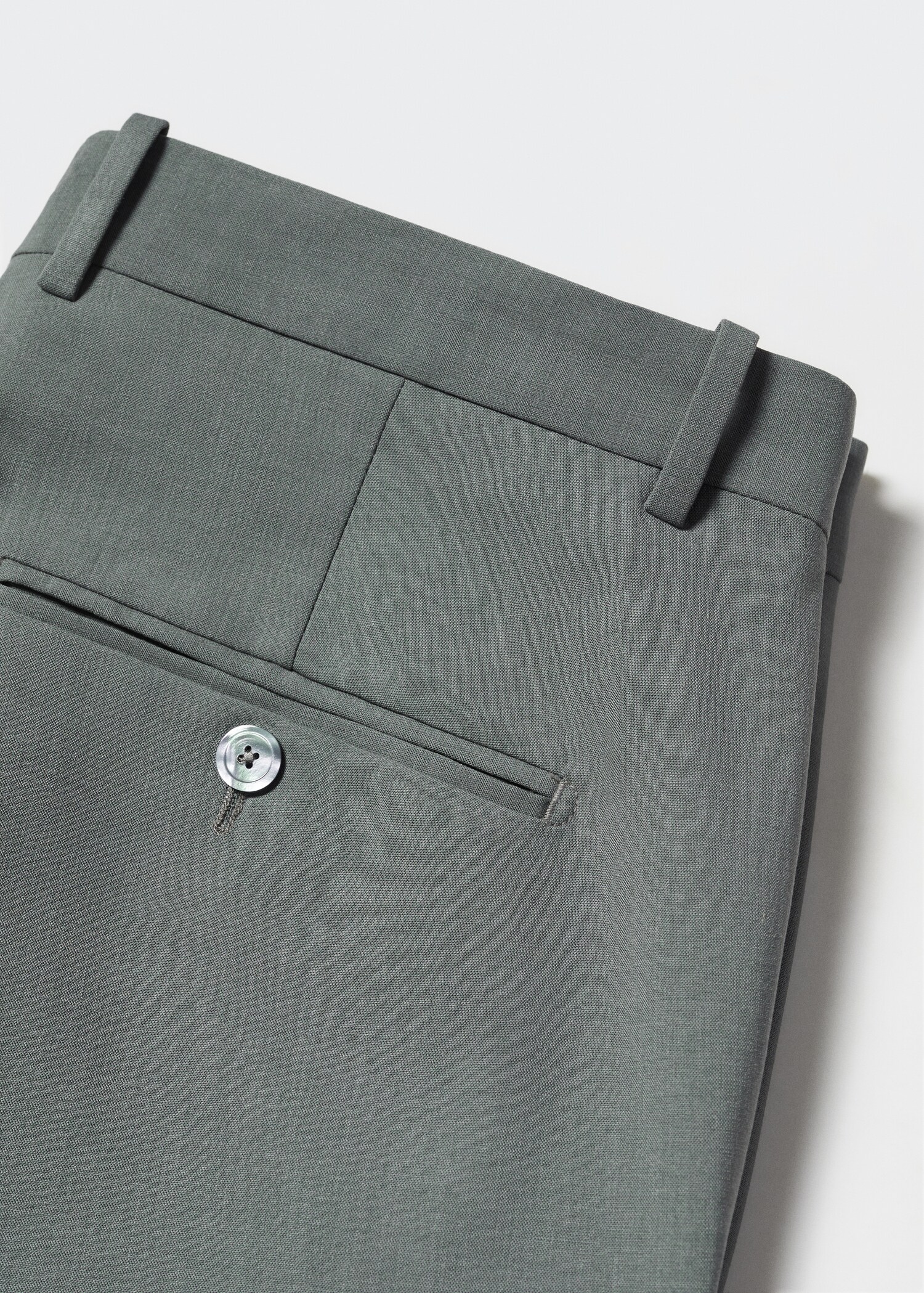 Wool slim-fit suit pants  - Details of the article 8