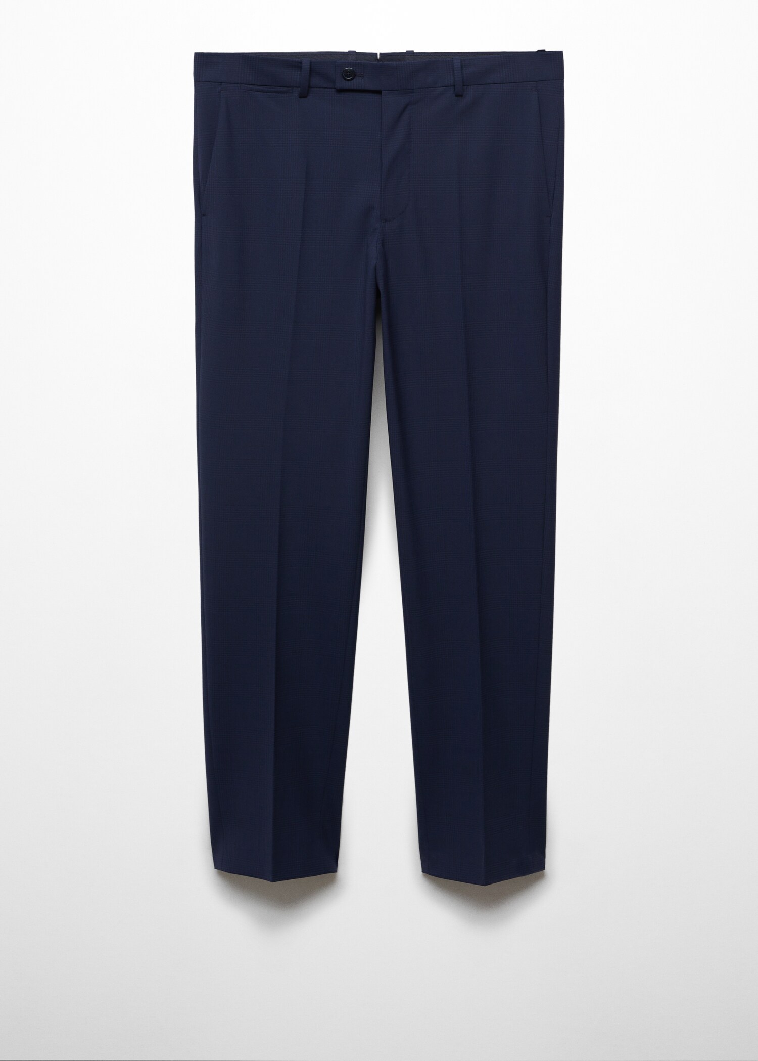 Wool slim-fit check suit pants - Article without model