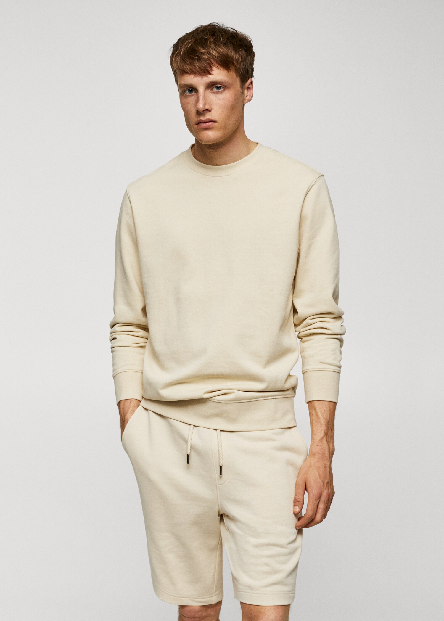 100% cotton basic sweatshirt - Medium plane