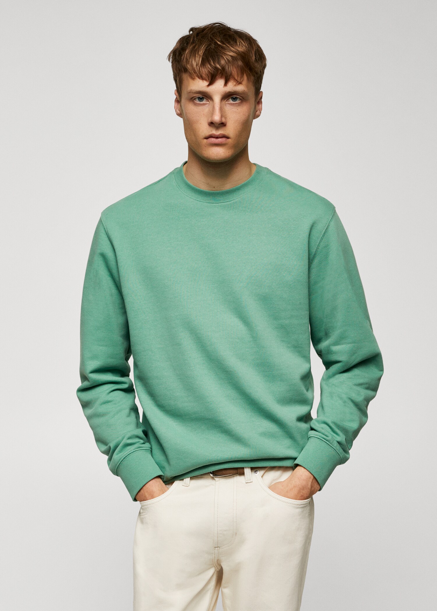 Sudadera básica 100% algodón - Plano medio