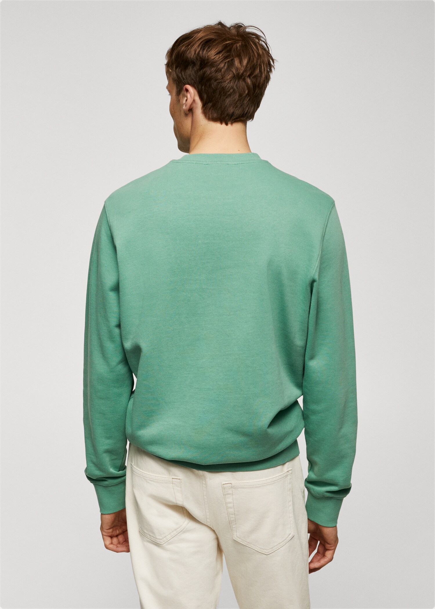 Sudadera básica 100% algodón - Reverso del artículo